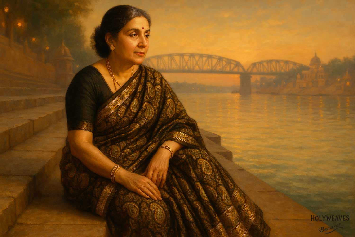 Jamawar & Tanchoi Sarees-HolyWeaves