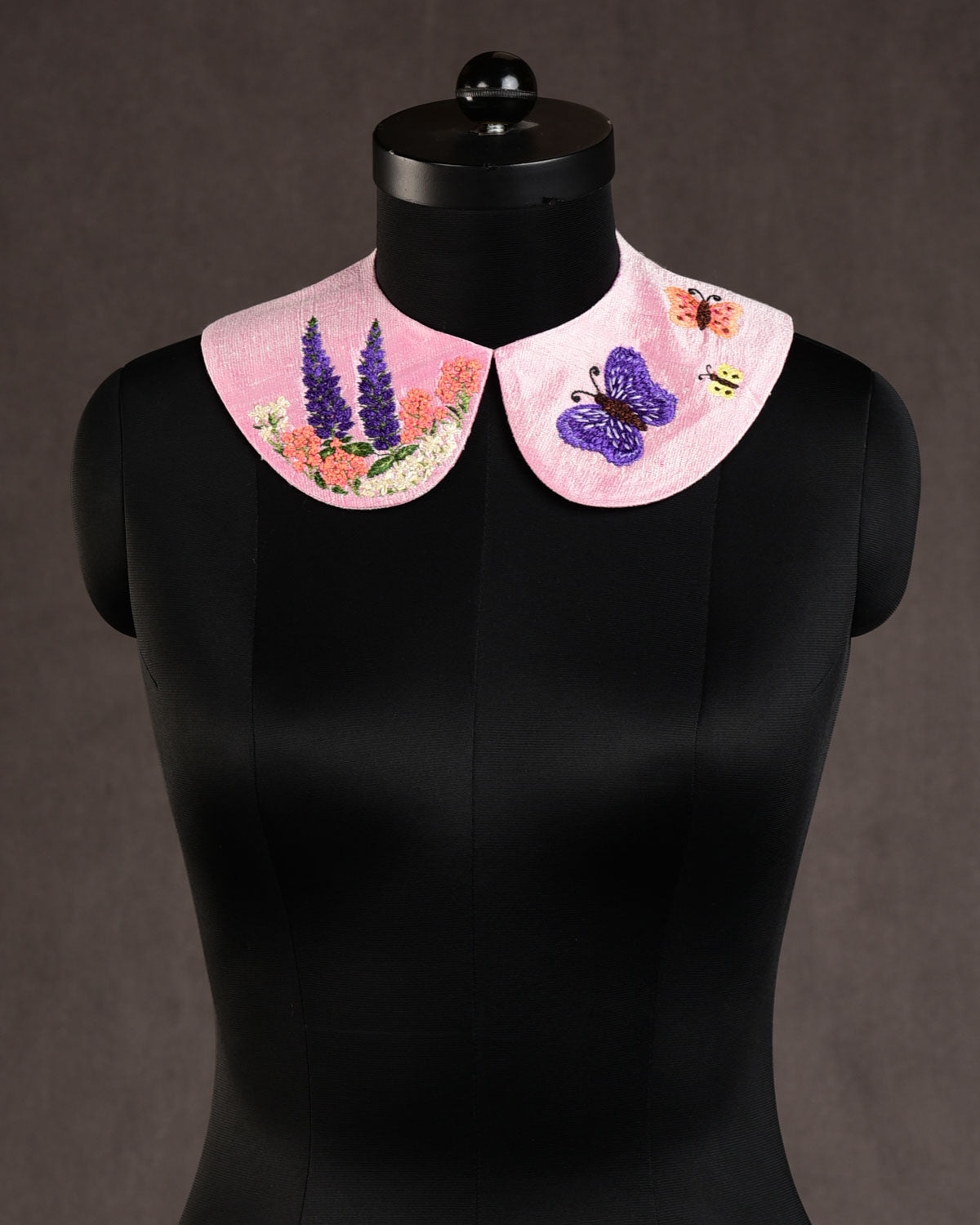 Geometric Smocked Pink Floral Print Peter Pan Collared Bubble main image 1