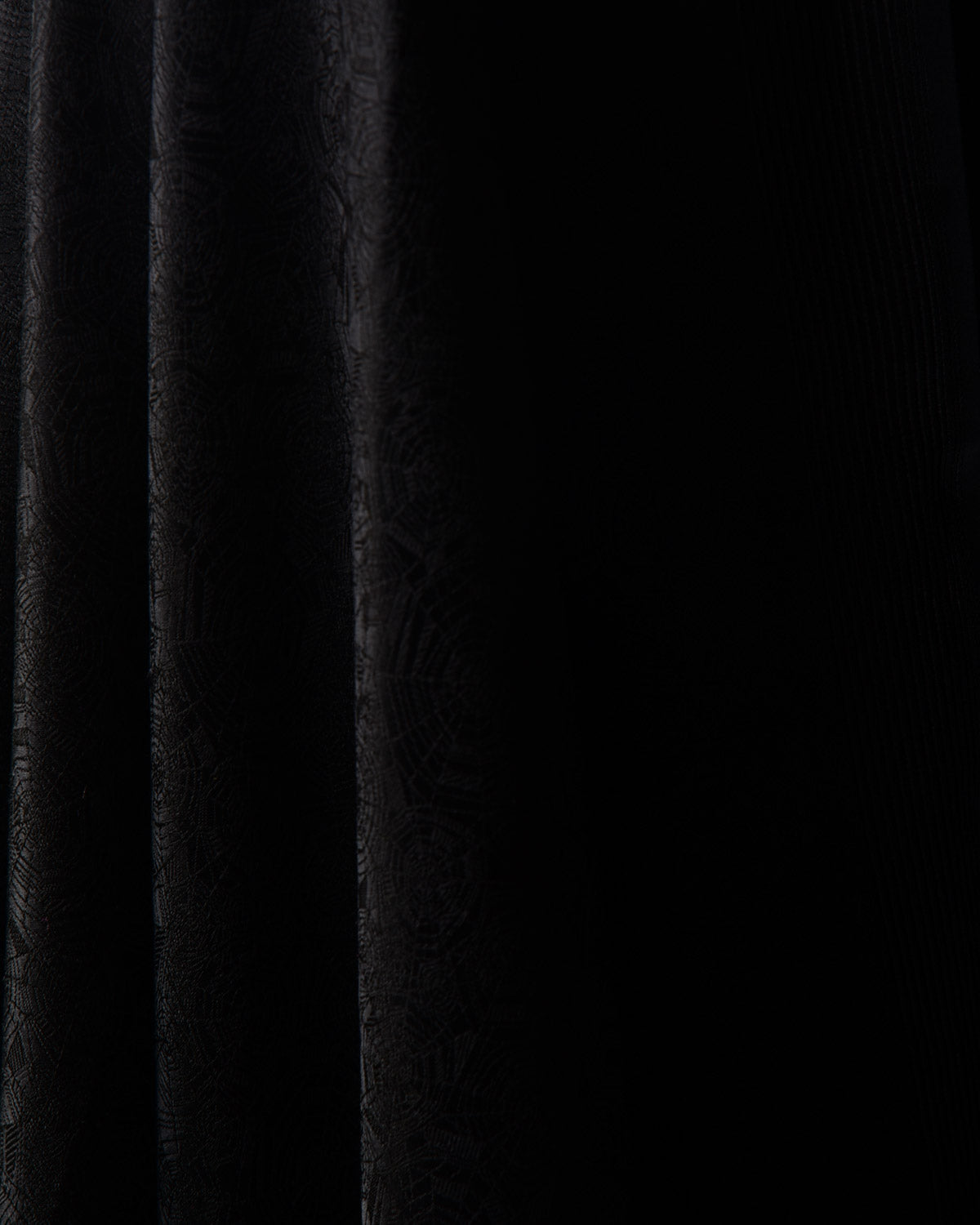 Black Spider Web Satin Tanchoi Handwoven Katan Silk Banarasi Dupatta-HolyWeaves