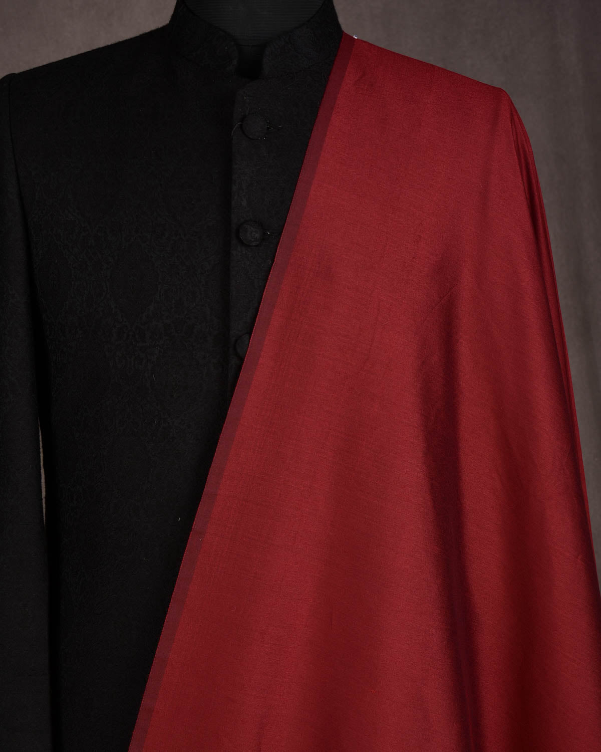 Maroon Plain Art Cotton Silk Fabric for Pyjama, Chudidar, Furnishings etc-HolyWeaves