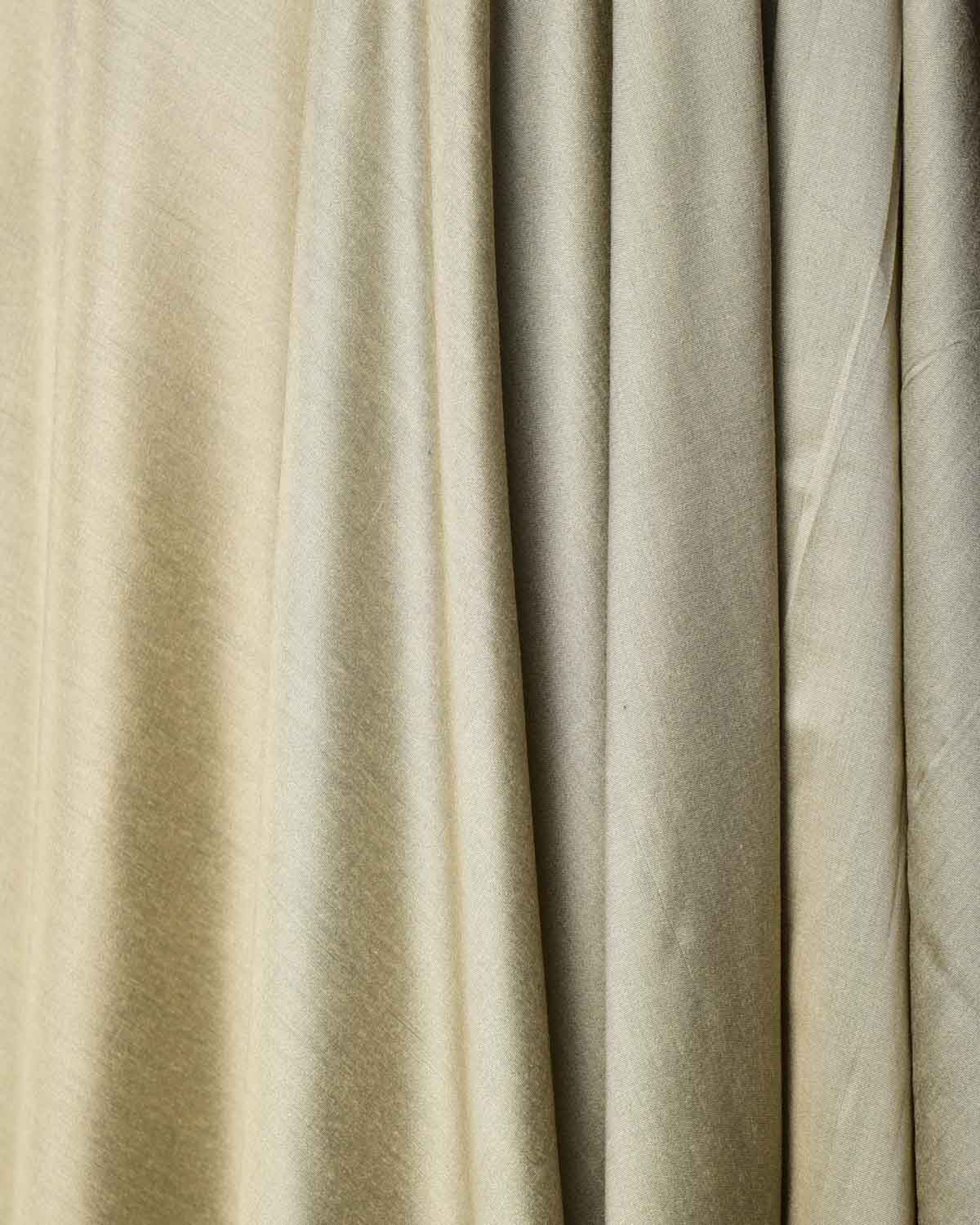 Gray Green Plain Art Cotton Silk Fabric for Pyjama, Chudidar, Furnishings etc-HolyWeaves