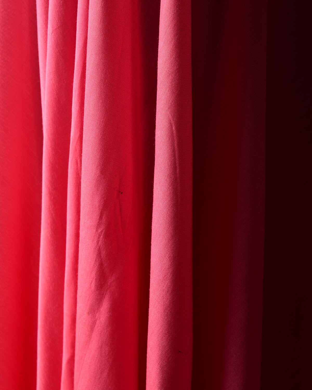 Salmon Pink Plain Art Cotton Silk Fabric for Pyjama, Chudidar, Furnishings etc-HolyWeaves