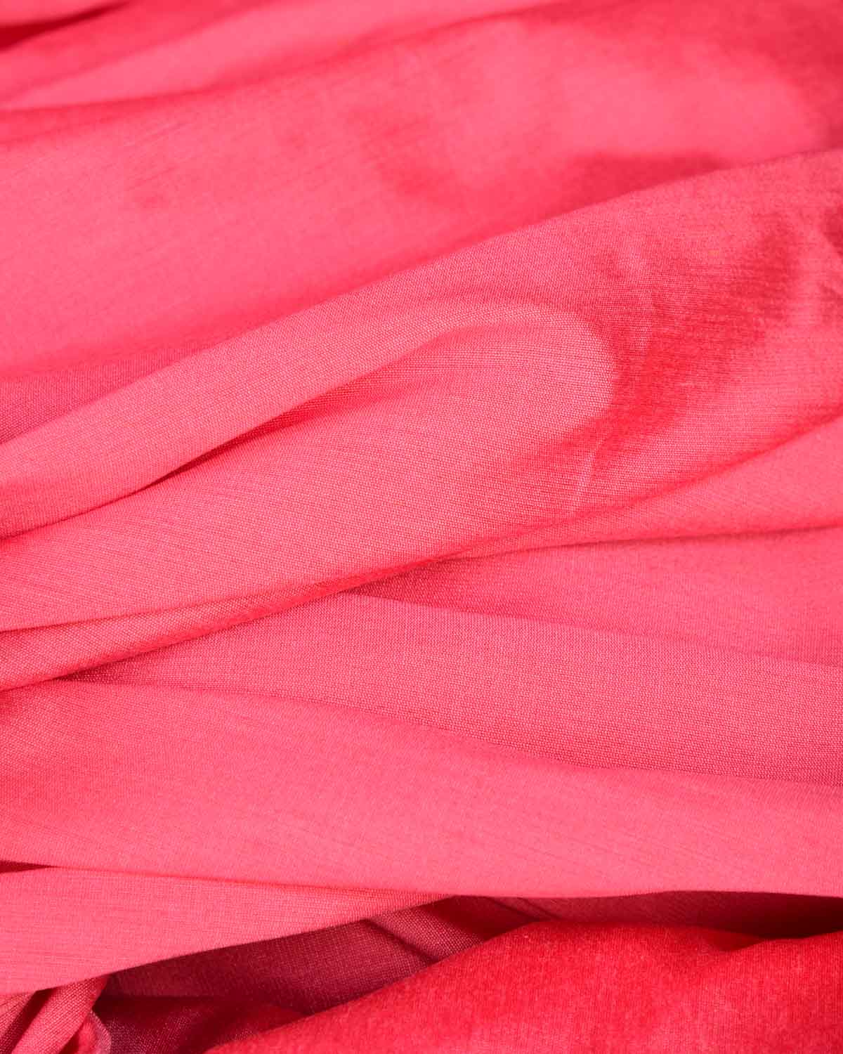 Salmon Pink Plain Art Cotton Silk Fabric for Pyjama, Chudidar, Furnishings etc-HolyWeaves