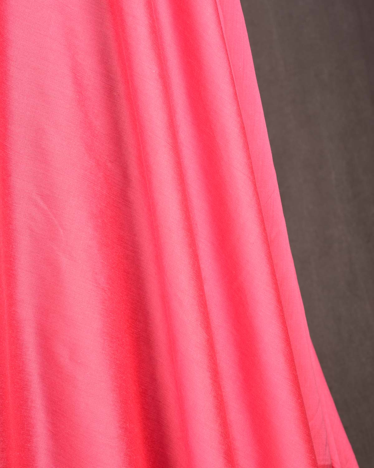 Salmon Pink Plain Art Cotton Silk Fabric for Pyjama, Chudidar, Furnishings etc-HolyWeaves