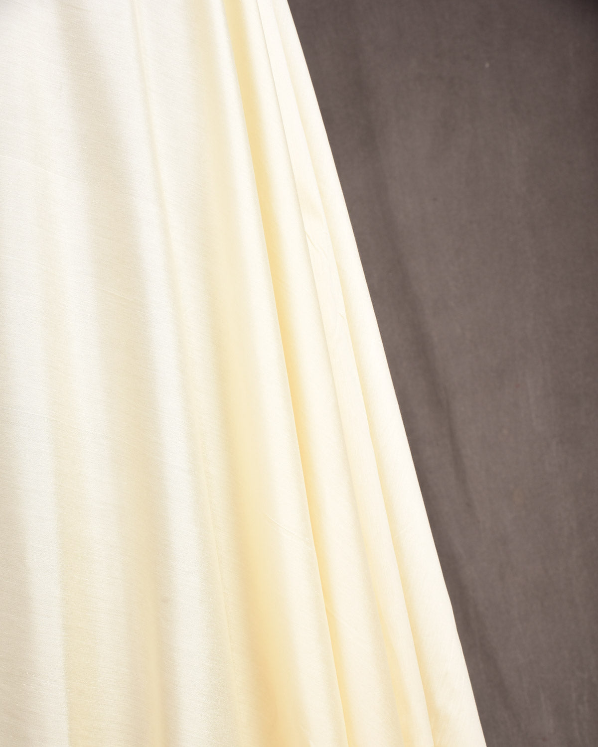 Cream Poly Cotton Silk Fabric for Pyjama, Chudidar, Furnishings etc-HolyWeaves