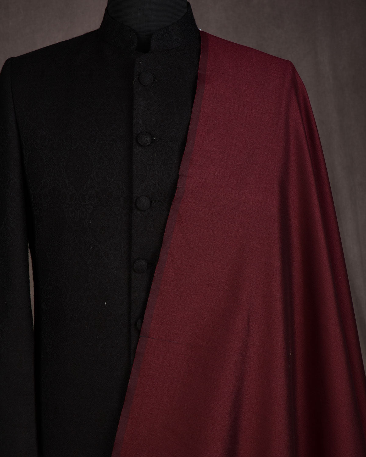 Mahogany Poly Cotton Silk Fabric-HolyWeaves