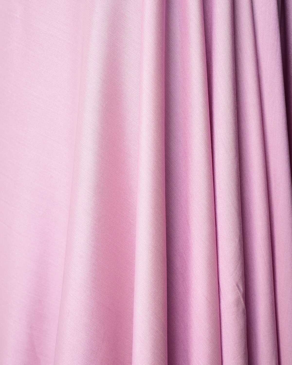 English Lavender Poly Cotton Silk Fabric-HolyWeaves