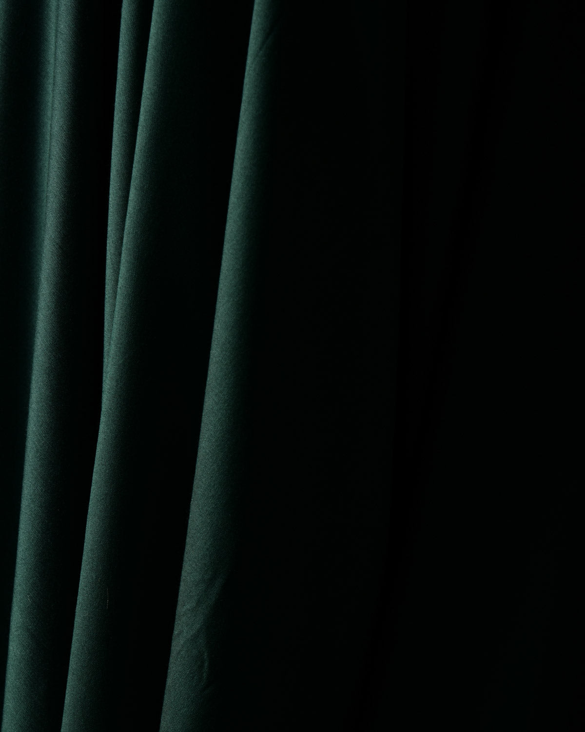 Midnight Green Poly Cotton Silk Fabric-HolyWeaves