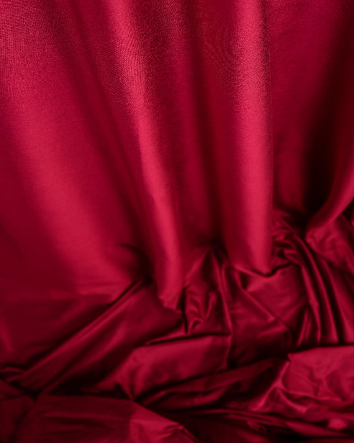 Sangria Maroon Woven Poly Cotton Silk Fabric-HolyWeaves