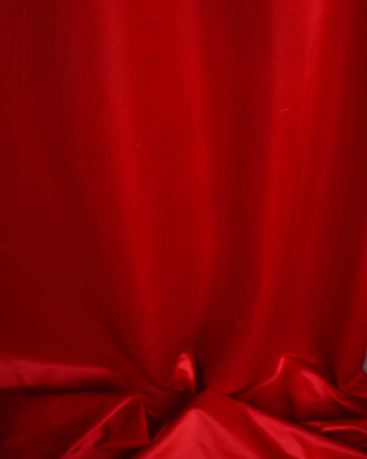 Red Plain Satin Viscose Silk Fabric-HolyWeaves