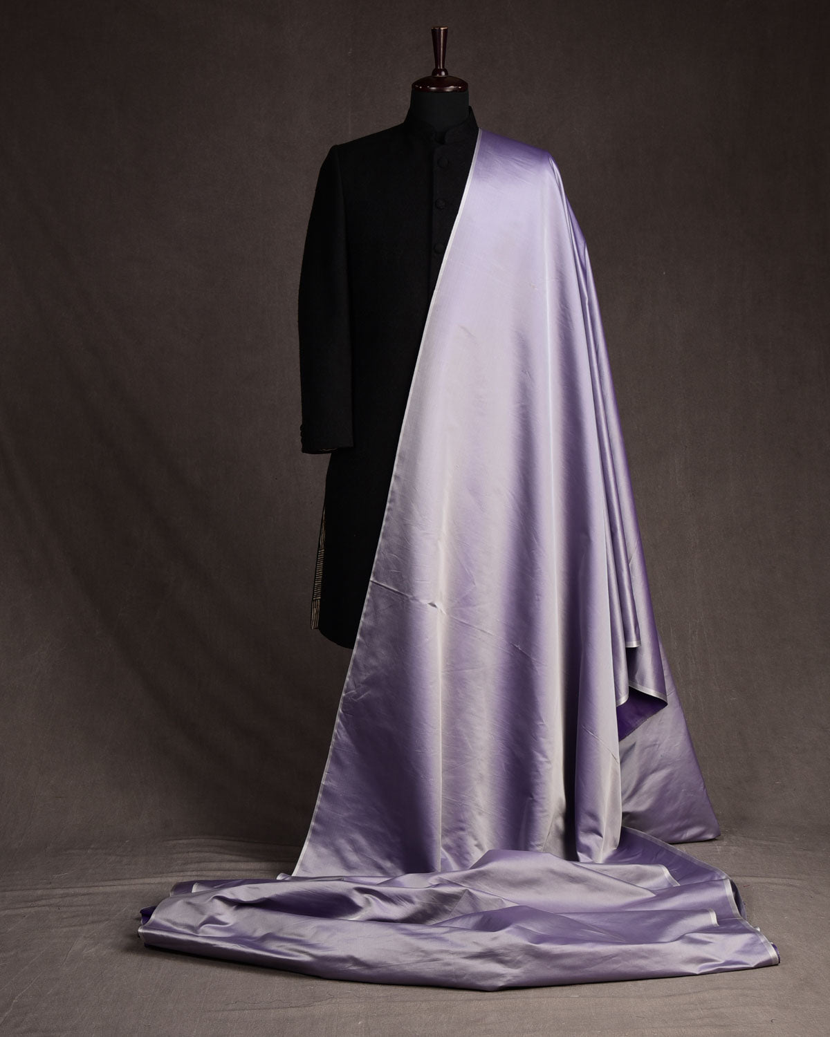 Amethyst Plain Satin Viscose Silk Fabric-HolyWeaves