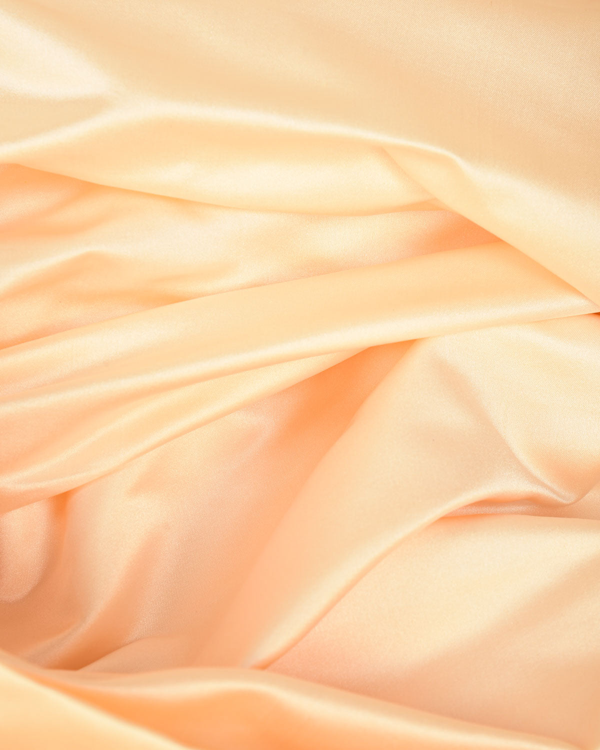 Cream Satin Woven Viscose Silk Banarasi Fabric-HolyWeaves