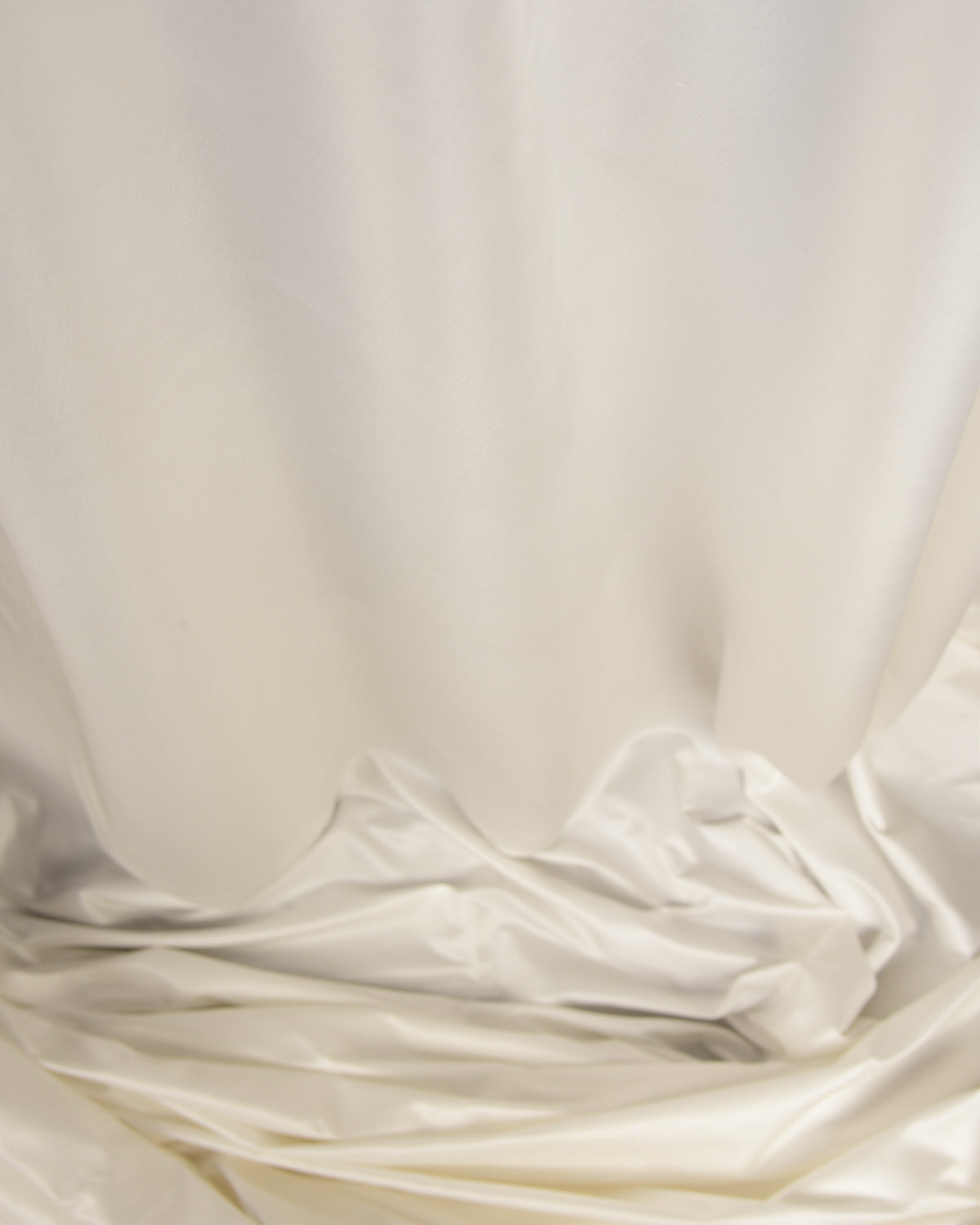 White Solid Satin Woven Viscose Silk Banarasi Fabric-HolyWeaves