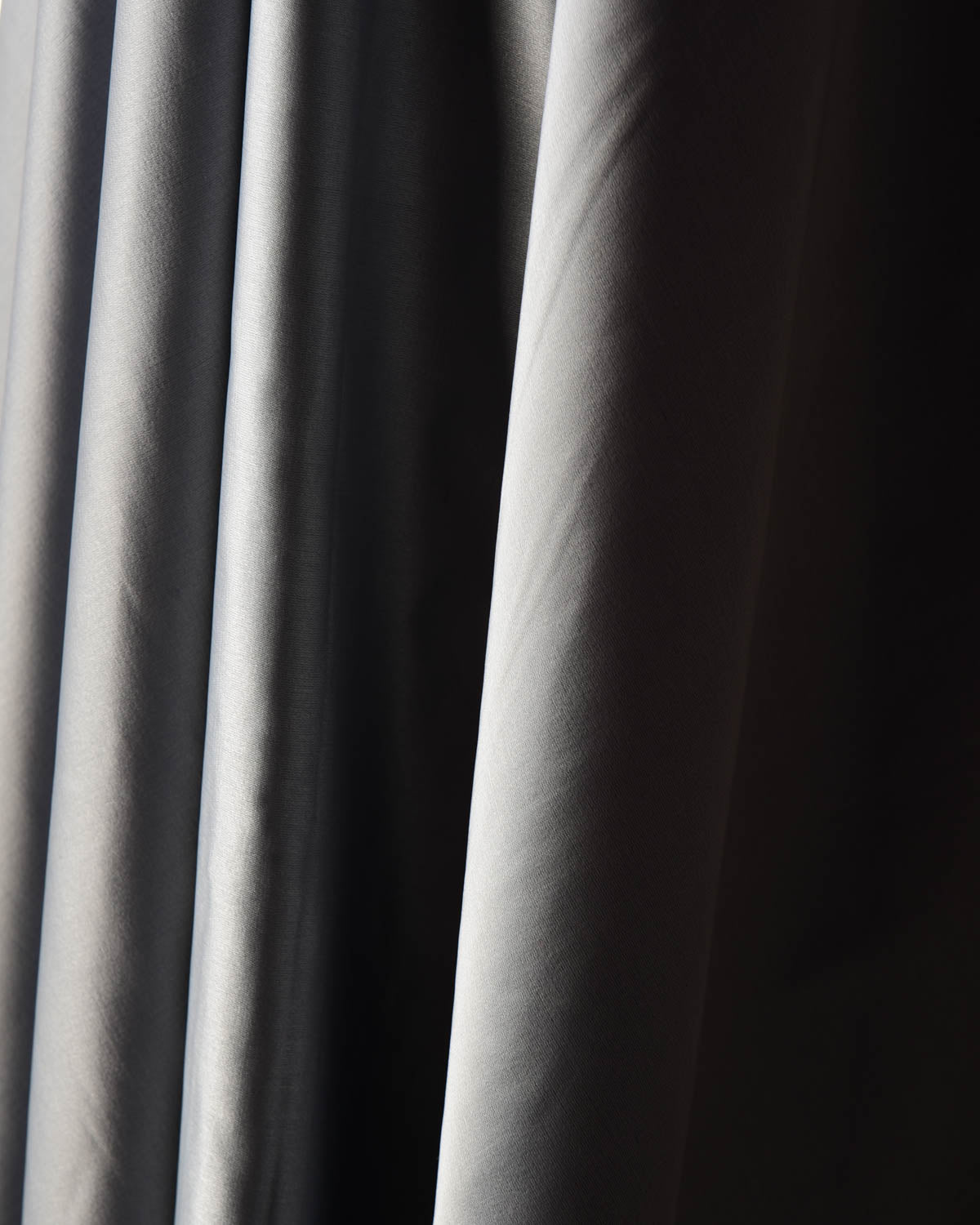 Nickel Gray Solid Satin Woven Viscose Silk Banarasi Fabric-HolyWeaves