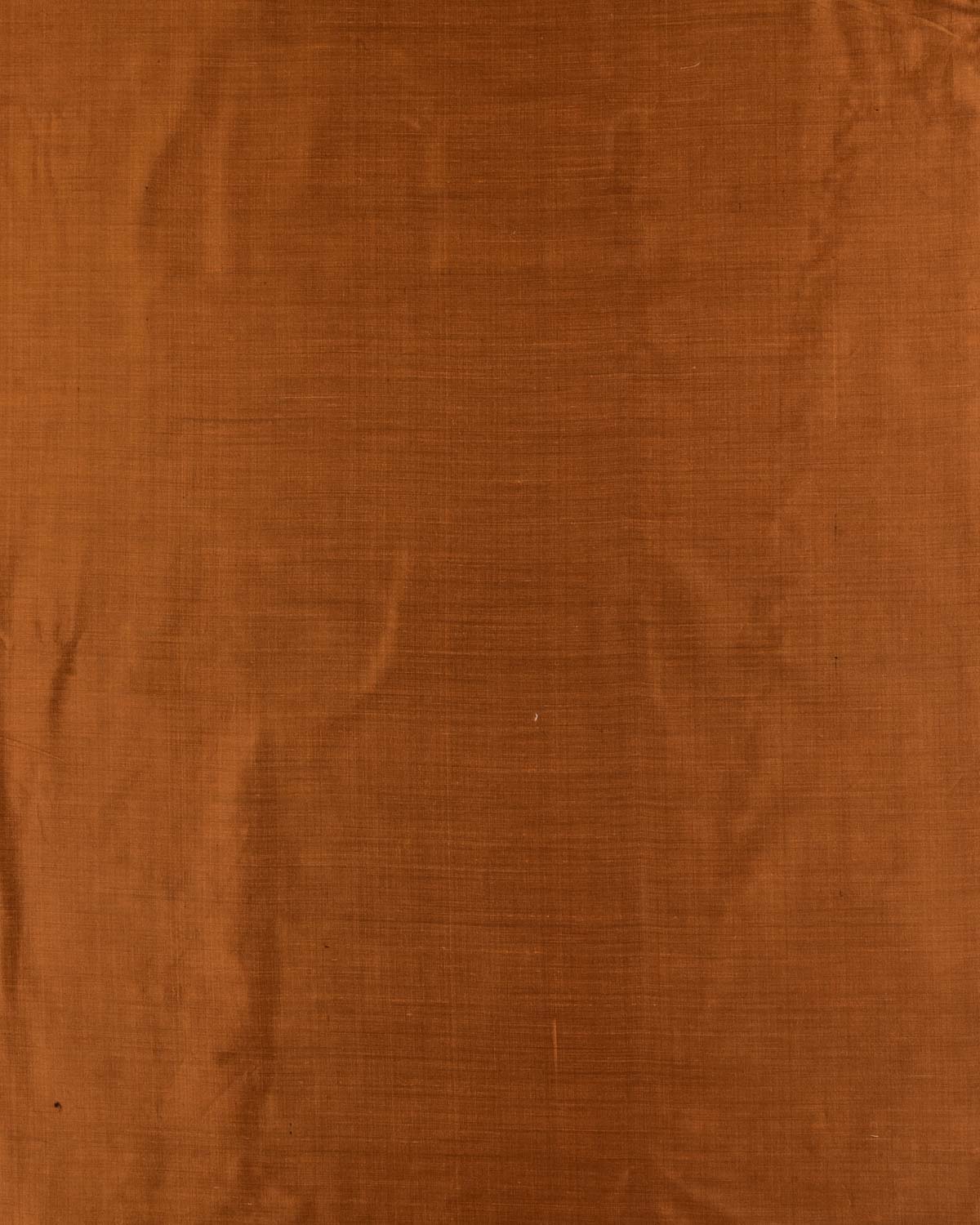 Russet Brown Banarasi Plain Woven Spun Silk Unisex Fabric-HolyWeaves