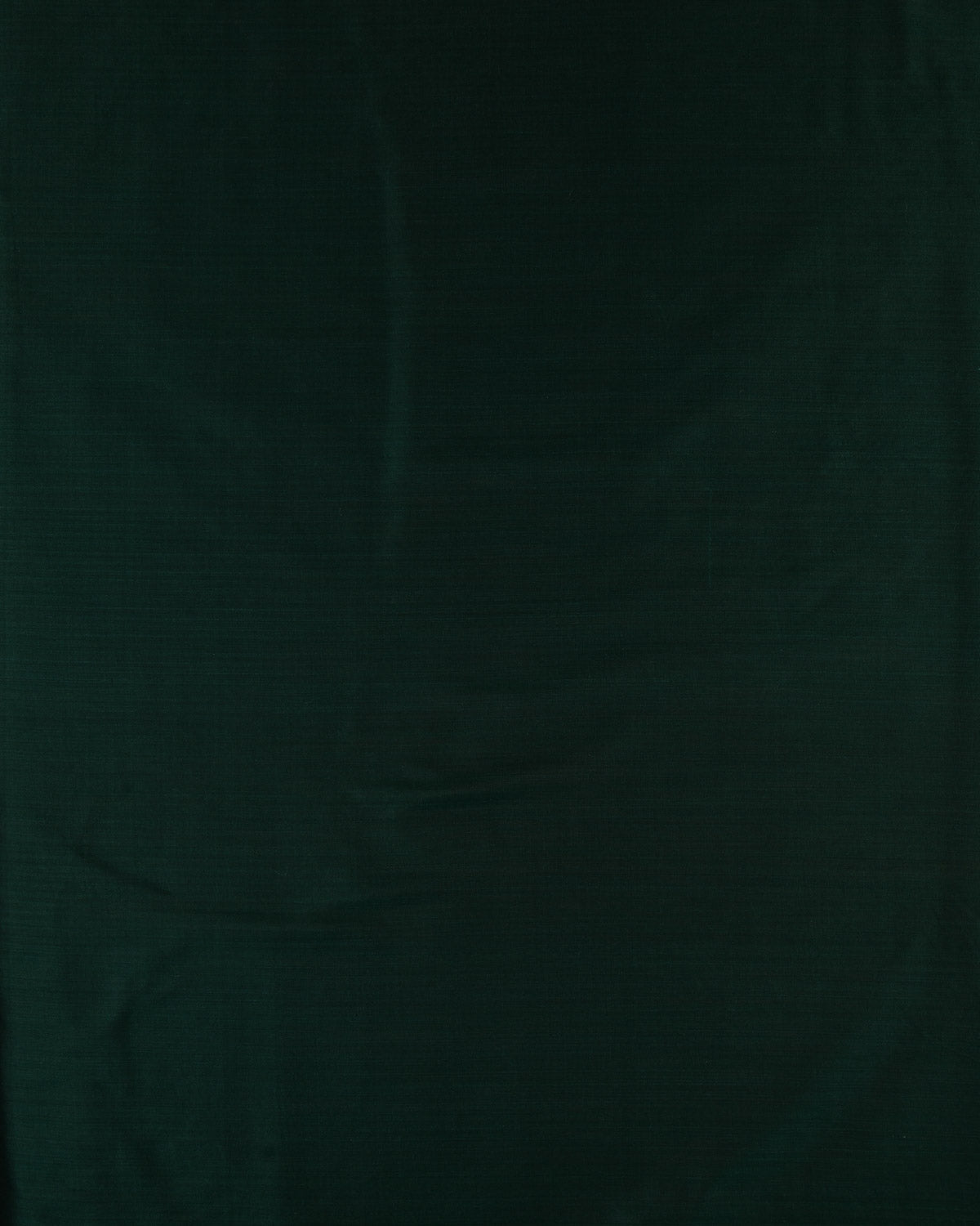 Midnight Green Banarasi Plain Woven Spun Silk Fabric-HolyWeaves