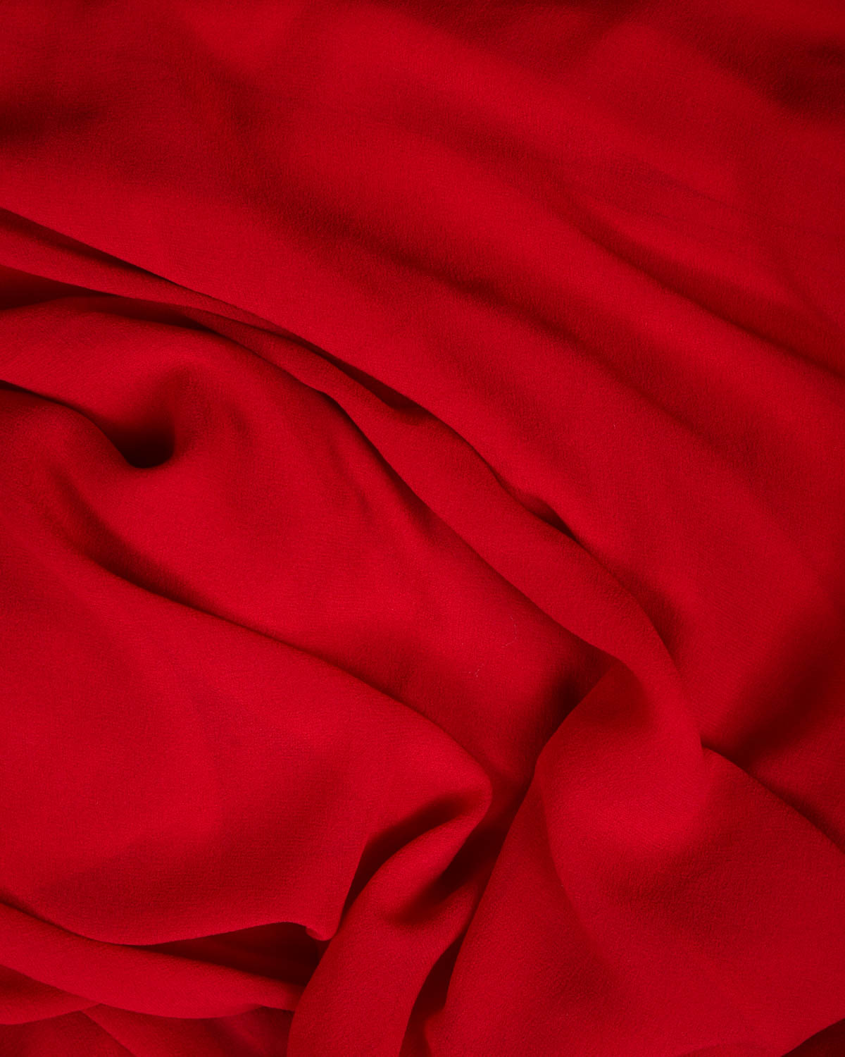 Red Woven Pure Georgette Fabric-HolyWeaves