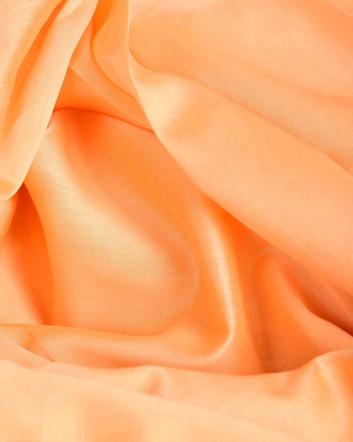 Peach Banarasi Pure Cotton Silk Unisex Fabric-HolyWeaves