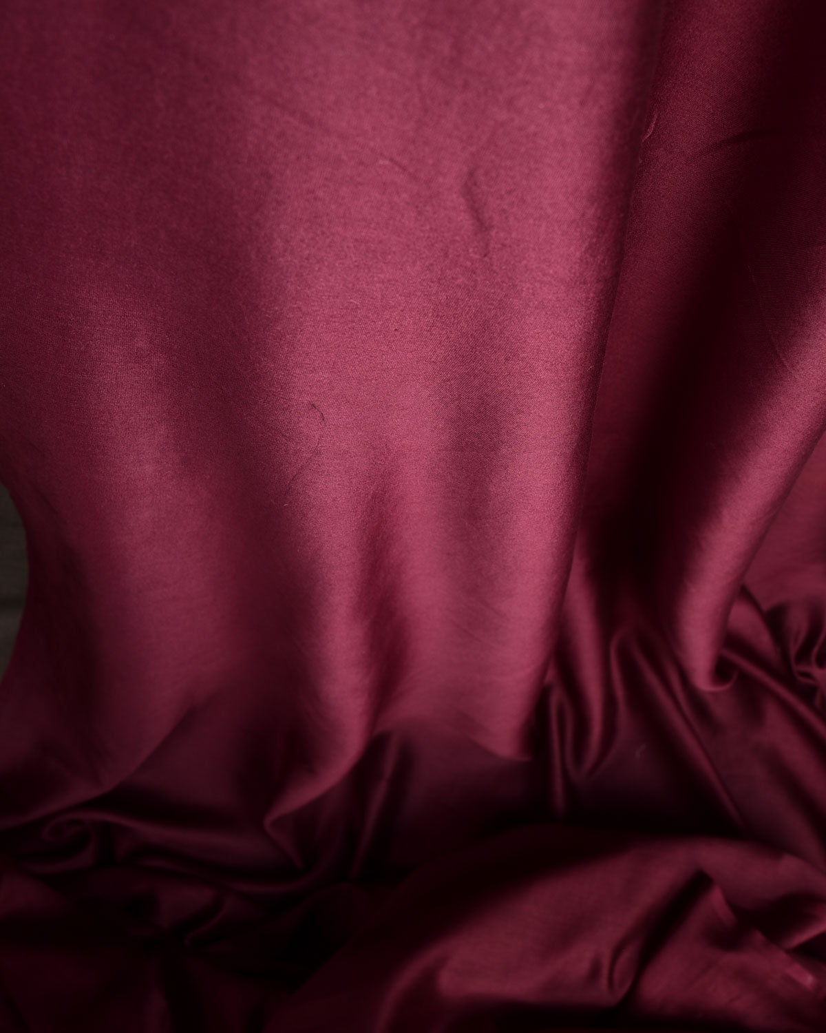 Maroon Banarasi Pure Cotton Silk Unisex Fabric-HolyWeaves