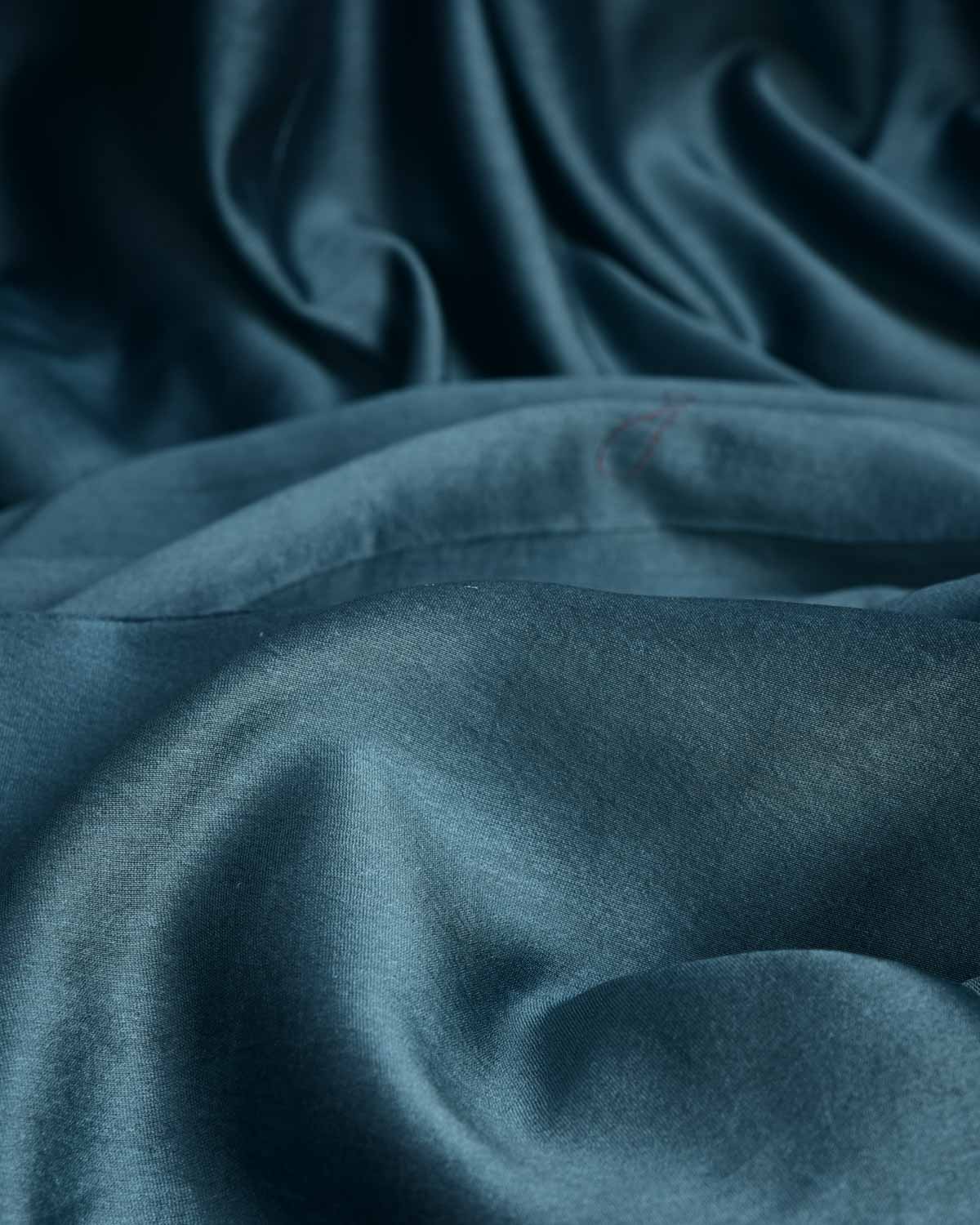 Gray Banarasi Pure Cotton Silk Fabric-HolyWeaves