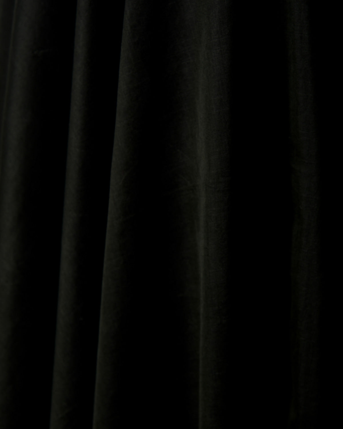Black Banarasi Pure Cotton Silk Unisex Fabric-HolyWeaves