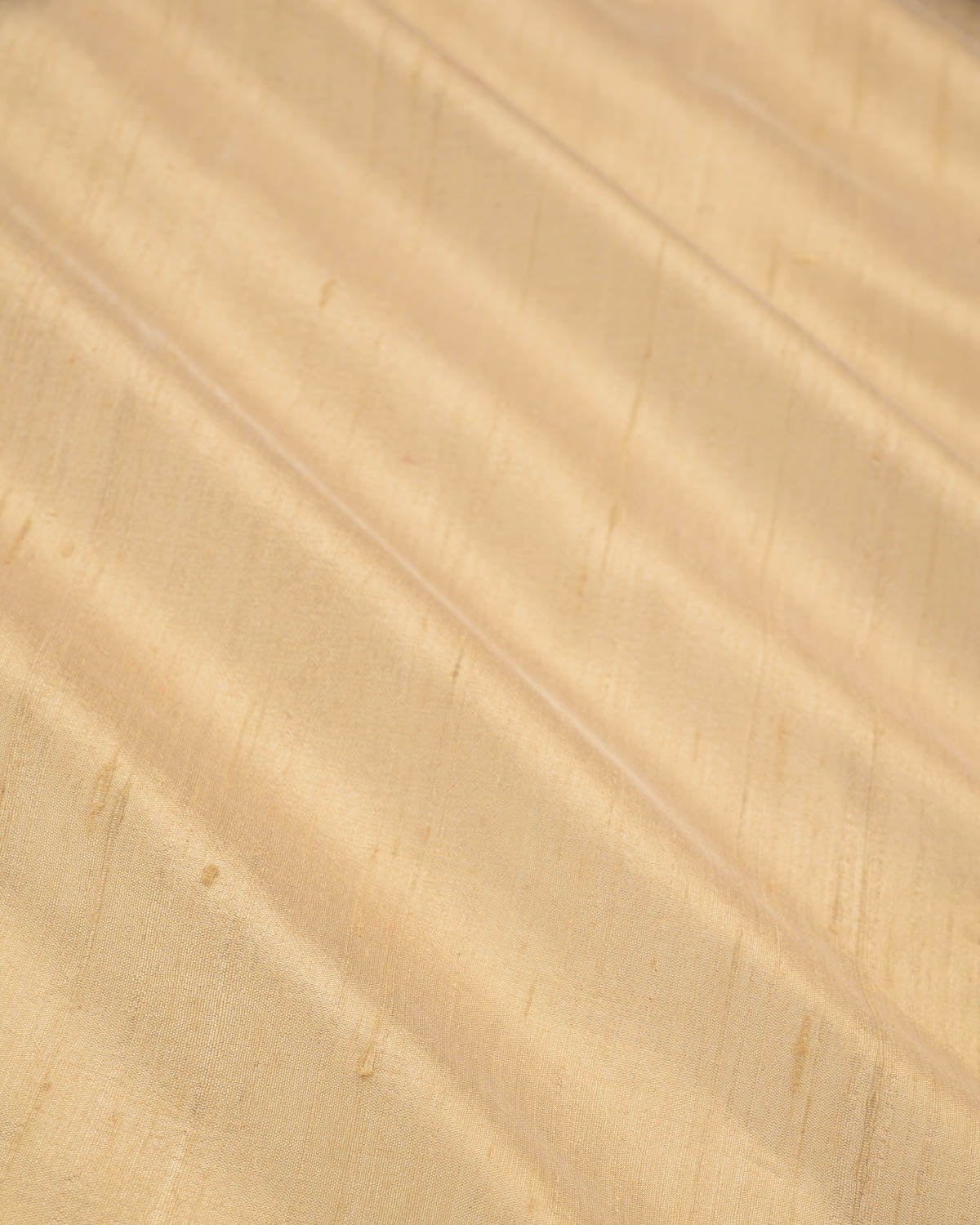 Beige Banarasi Textured Slub Handwoven Raw Silk Fabric-HolyWeaves