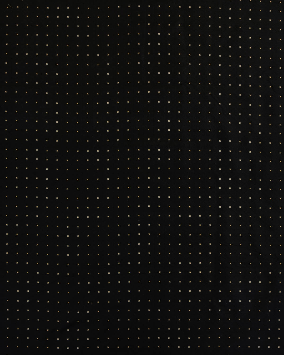 Black Banarasi Zari Buti Tanchoi Brocade Handwoven Katan Silk Fabric-HolyWeaves