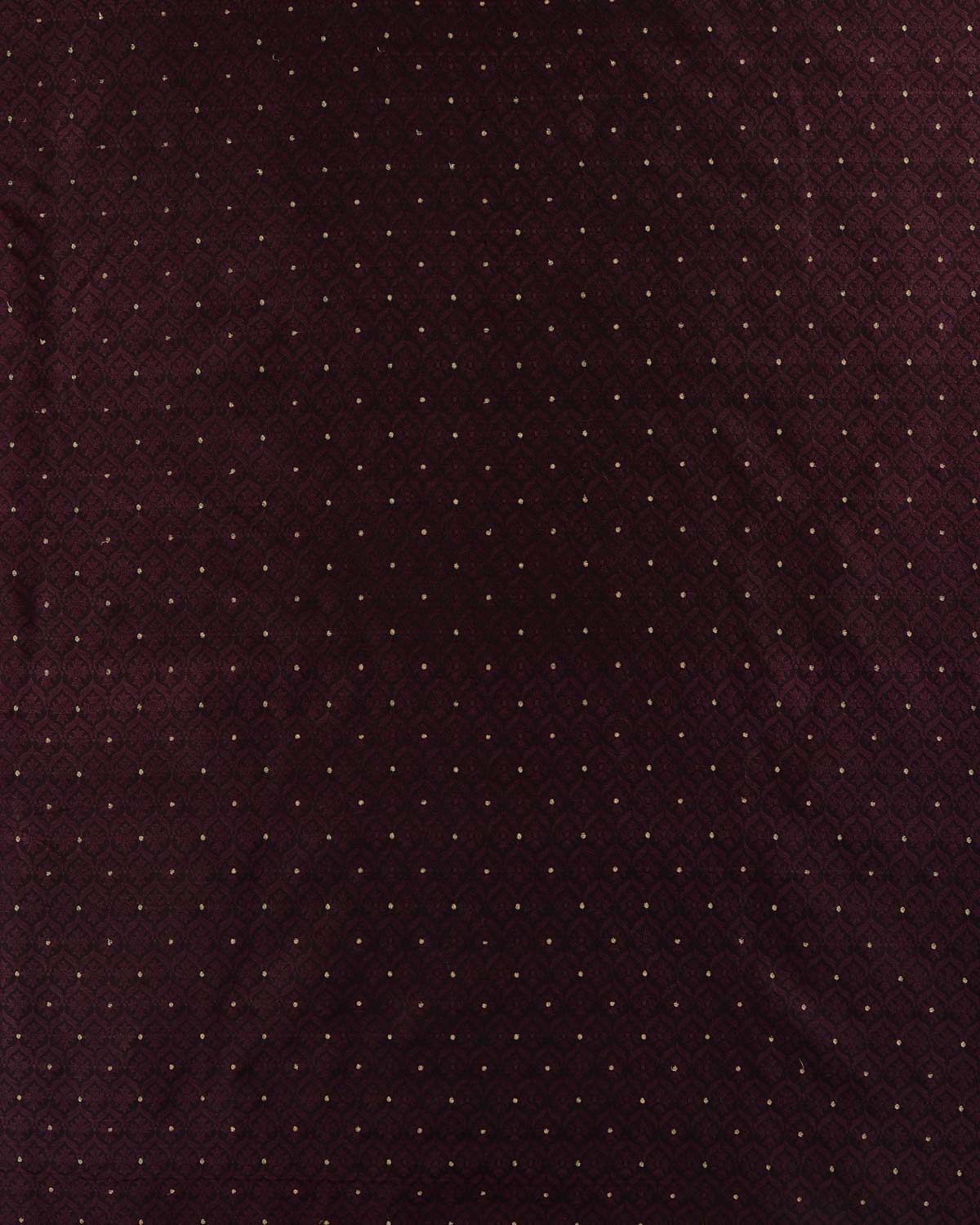 Black Coffee Brown Banarasi Zari Buti Tanchoi Brocade Handwoven Katan Silk Fabric-HolyWeaves