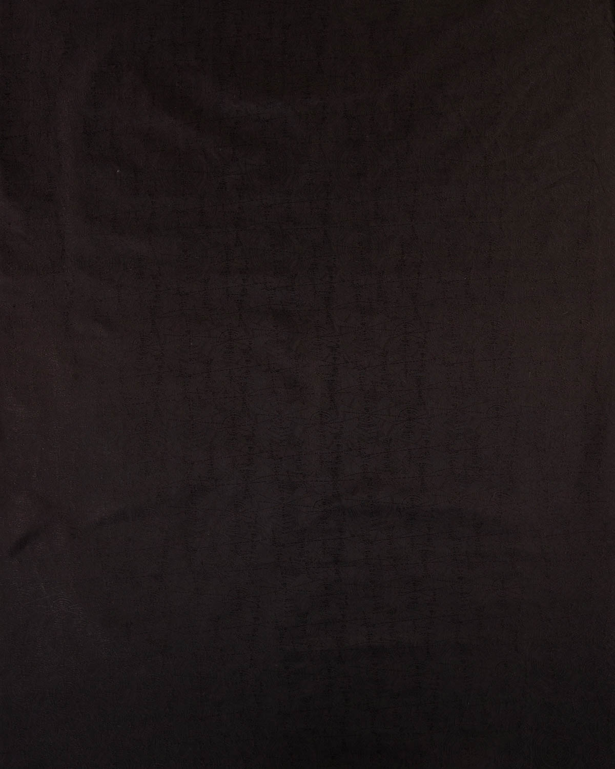 Black Banarasi Spider Web Tanchoi Handwoven Katan Silk Fabric-HolyWeaves