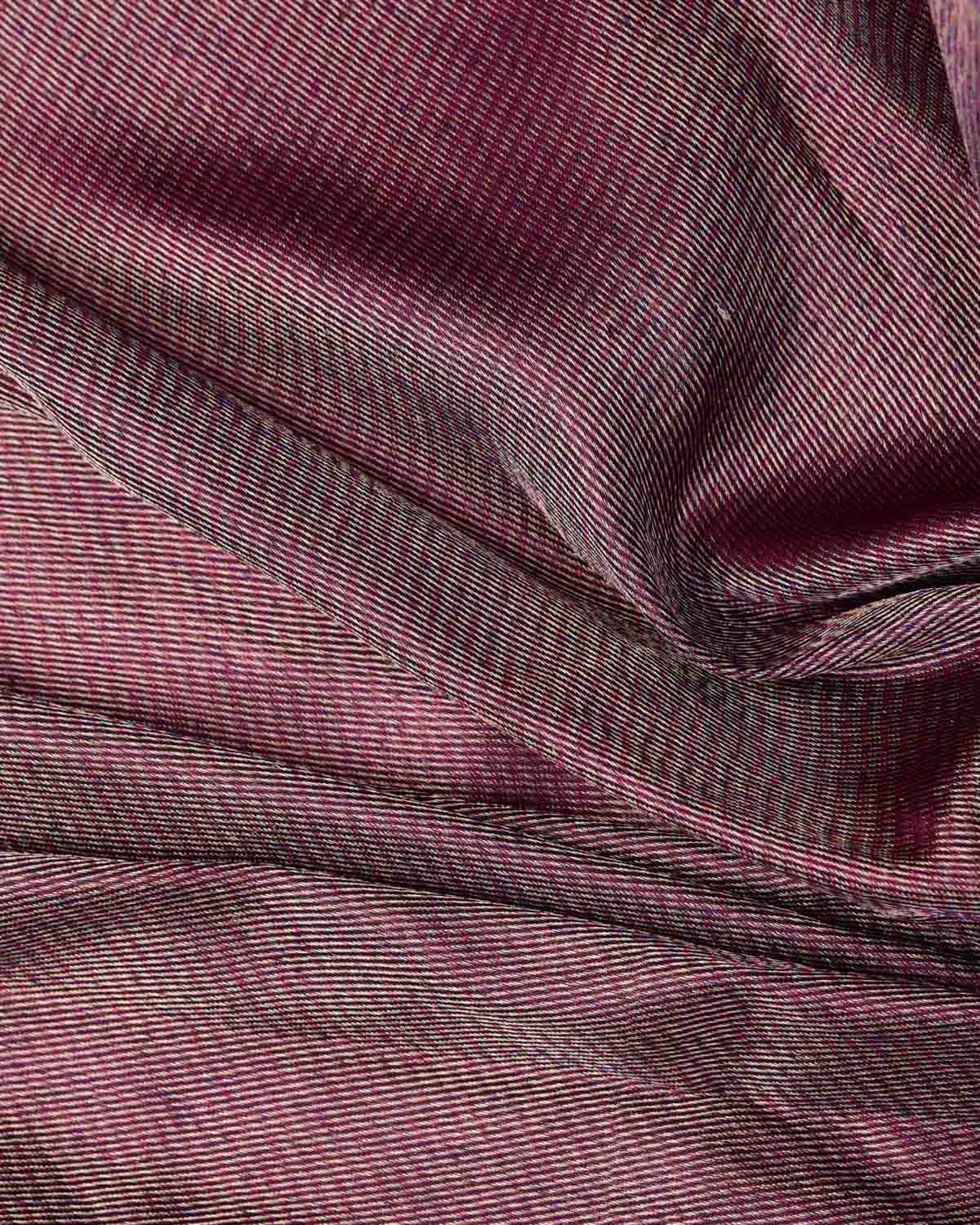 Metallic Multi-color Ektara Drill Brocade Handwoven Katan Silk Banarasi Fabric-HolyWeaves