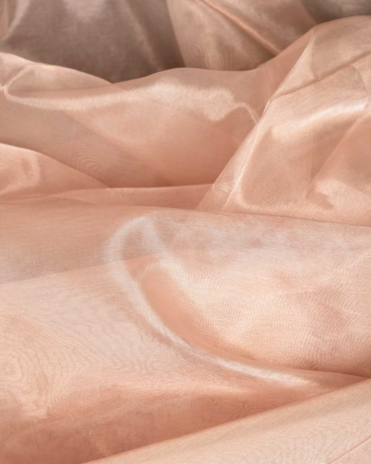 Rose Gold Woven Kora Tissue Fabric-HolyWeaves