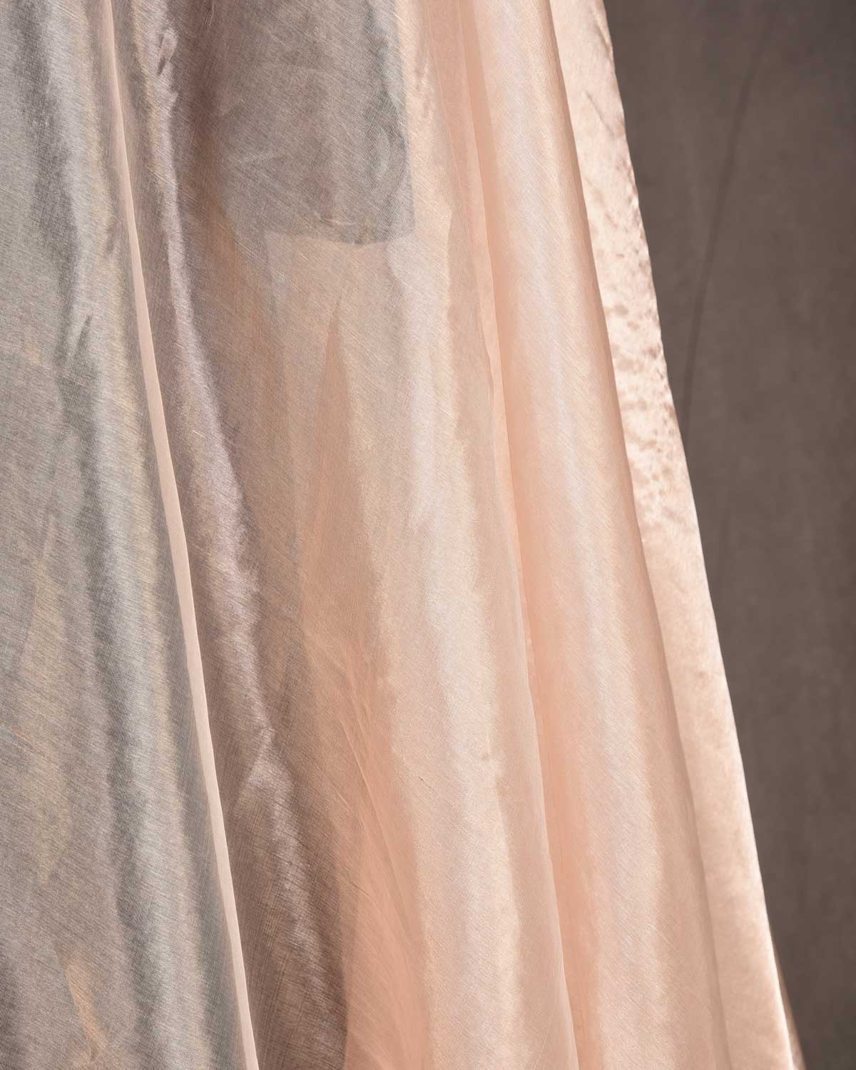 Rose Gold Woven Kora Tissue Fabric-HolyWeaves