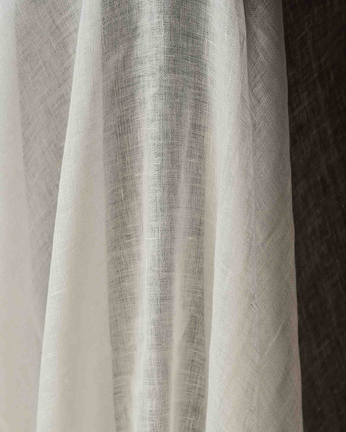 White Woven Linen Fabric-HolyWeaves
