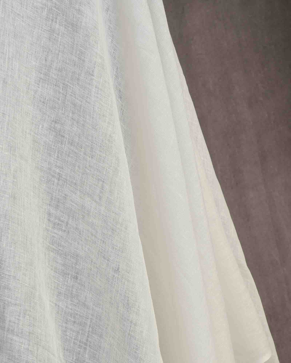 White Woven Linen Fabric-HolyWeaves