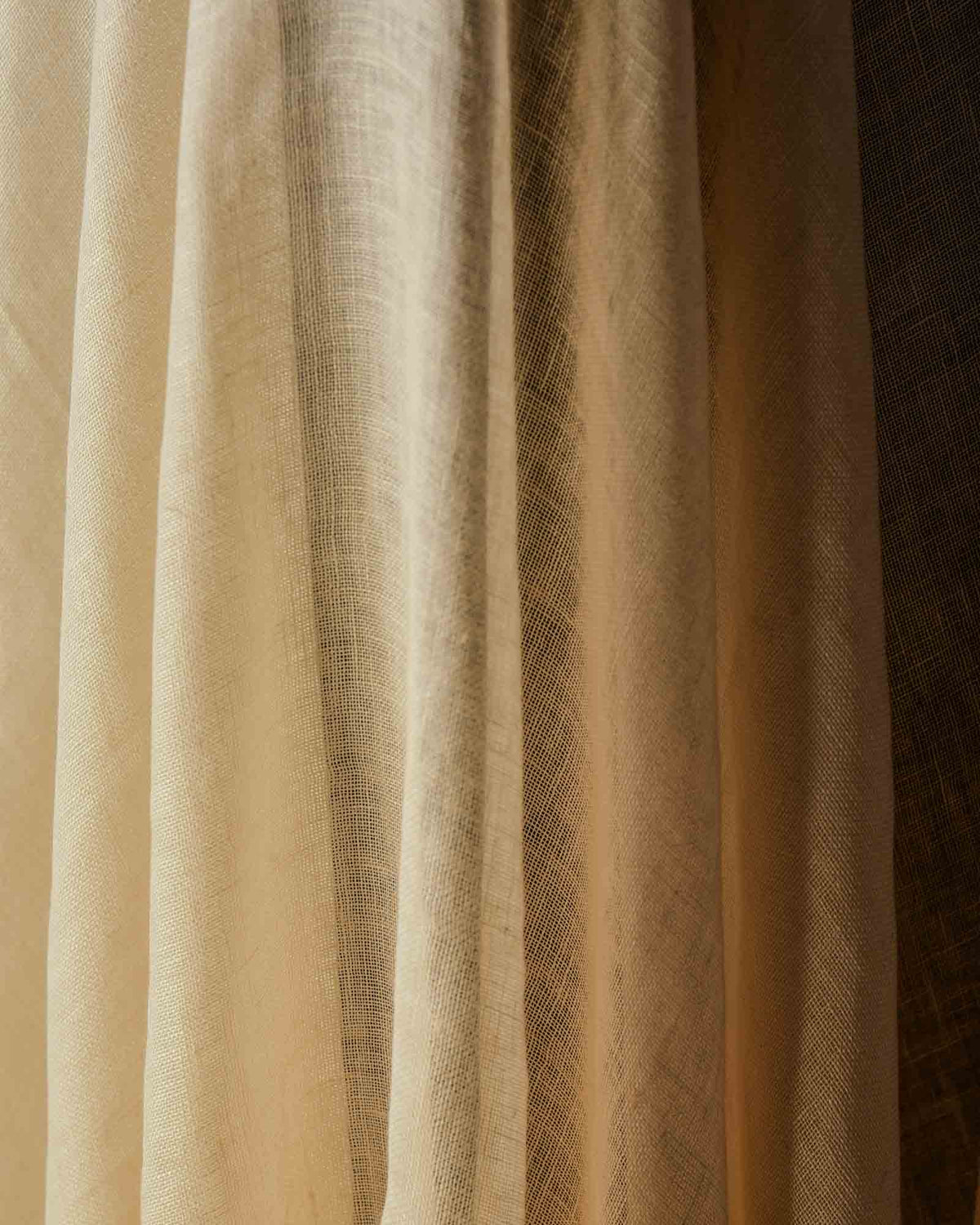 Beige Woven Linen Fabric-HolyWeaves
