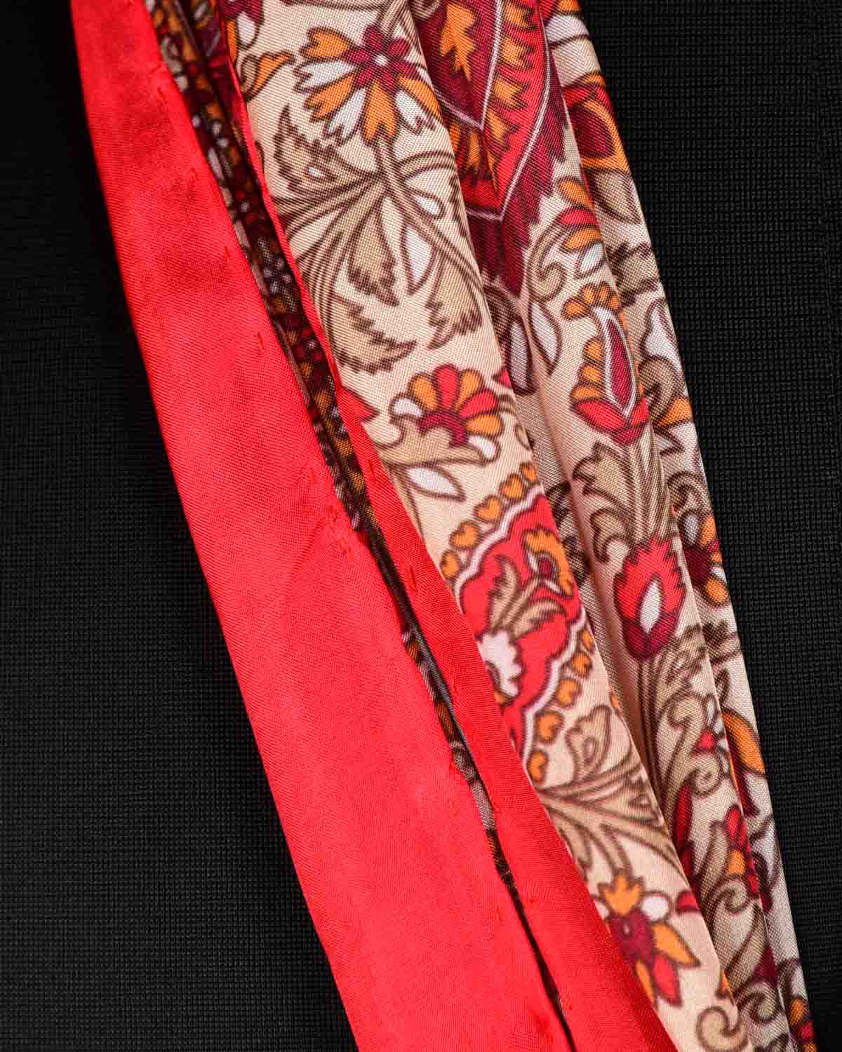 Multi-color Printed Silk Unisex Scarf 72"x21"-HolyWeaves