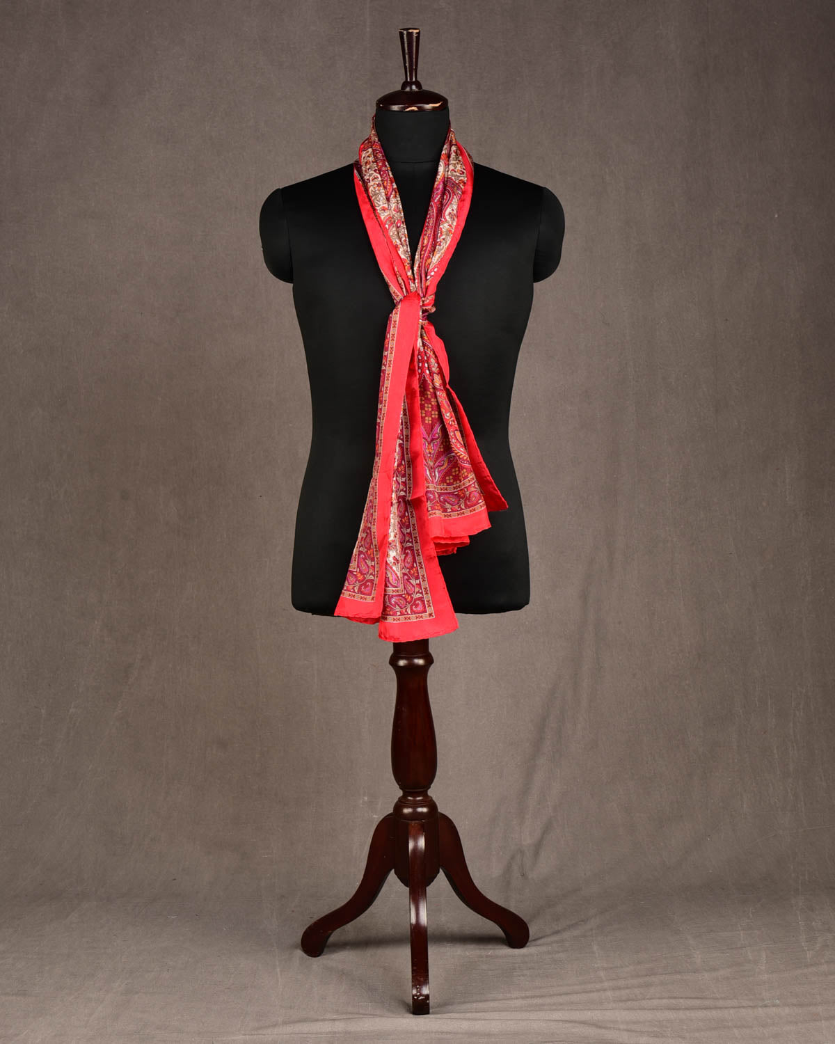 Multi-color Printed Silk Unisex Scarf 72"x21"-HolyWeaves