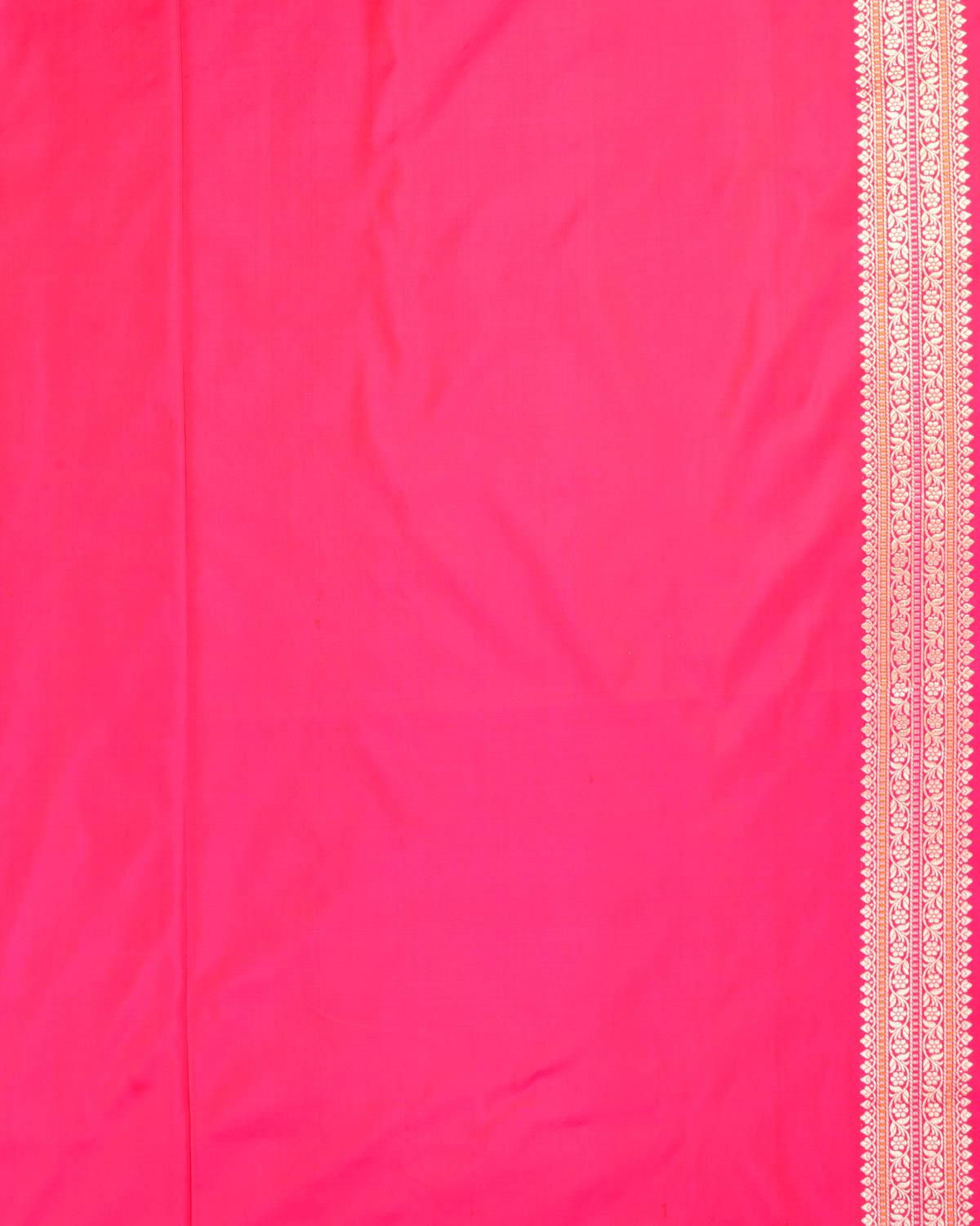 Shot Red-Pink Banarasi Gold Zari & Meena Duet Buti Kadhuan Brocade Handwoven Katan Silk Saree with Koniya Buta-HolyWeaves
