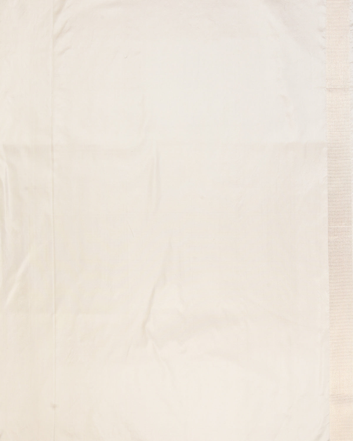 White Banarasi Alfi Jaguar Silver & Gold Zari Brocade Handwoven Katan Silk Saree - By HolyWeaves, Benares