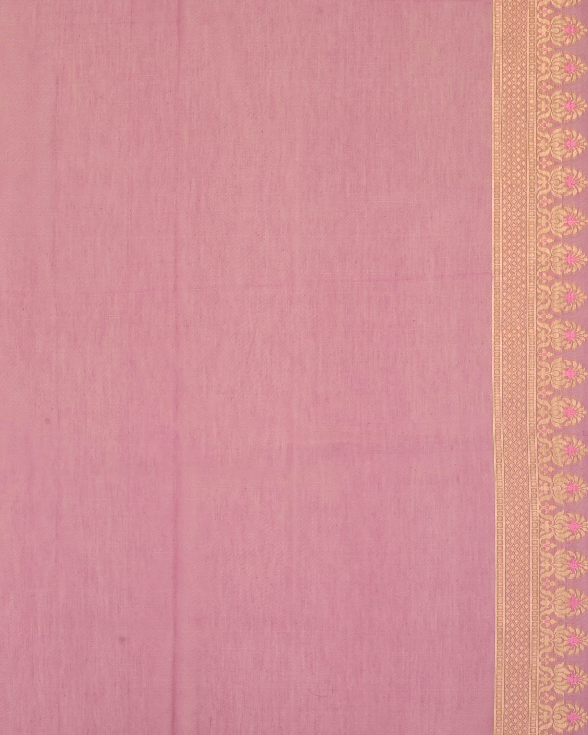 Mauve Banarasi Resham Leaf Jaal Cutwork Brocade Woven Art Cotton Silk Saree-HolyWeaves