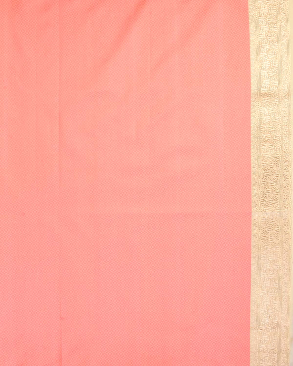 Multi-color Banarasi Candy Stripes Kadhuan Brocade Handwoven Kora Silk Saree-HolyWeaves