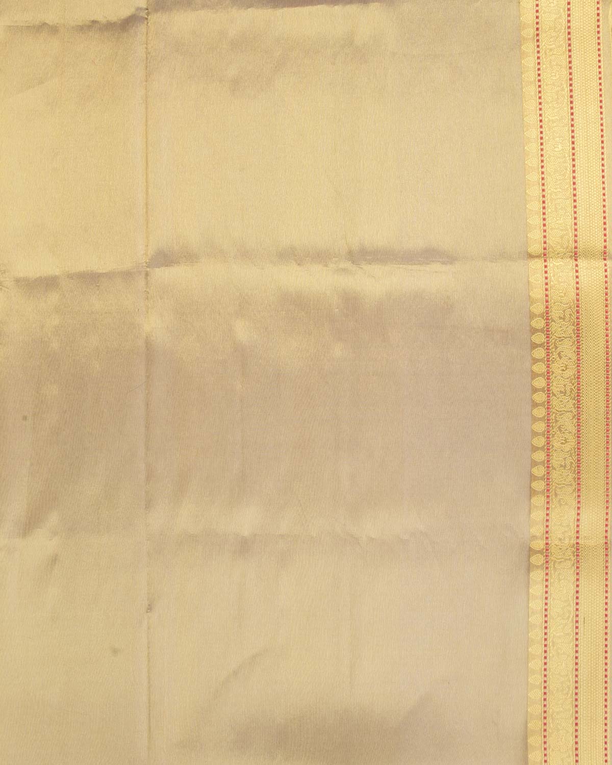 Metallic Green Banarasi Gold & Silver Zari Buti Kadhuan Brocade Handwoven Kora Tissue Saree with Doria Border-HolyWeaves