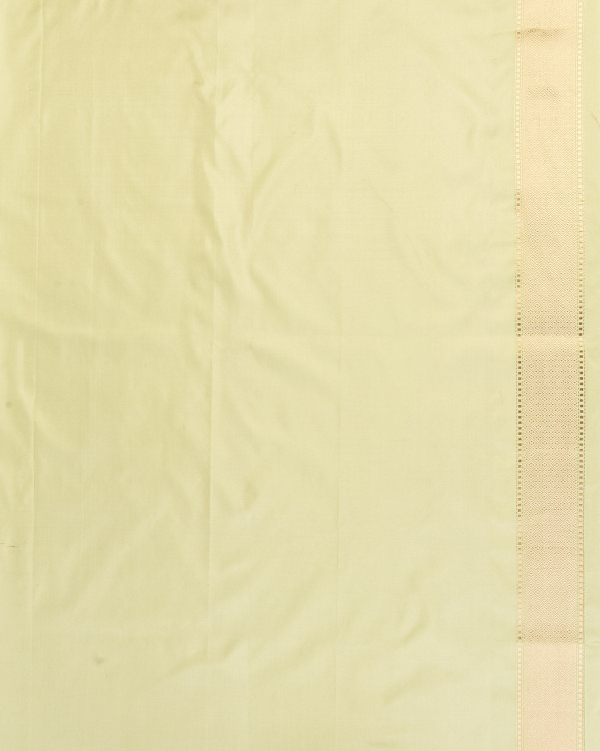 Laurel Green Banarasi Gold & Silver Zari Buti Kadhuan Brocade Handwoven Katan Silk Saree-HolyWeaves