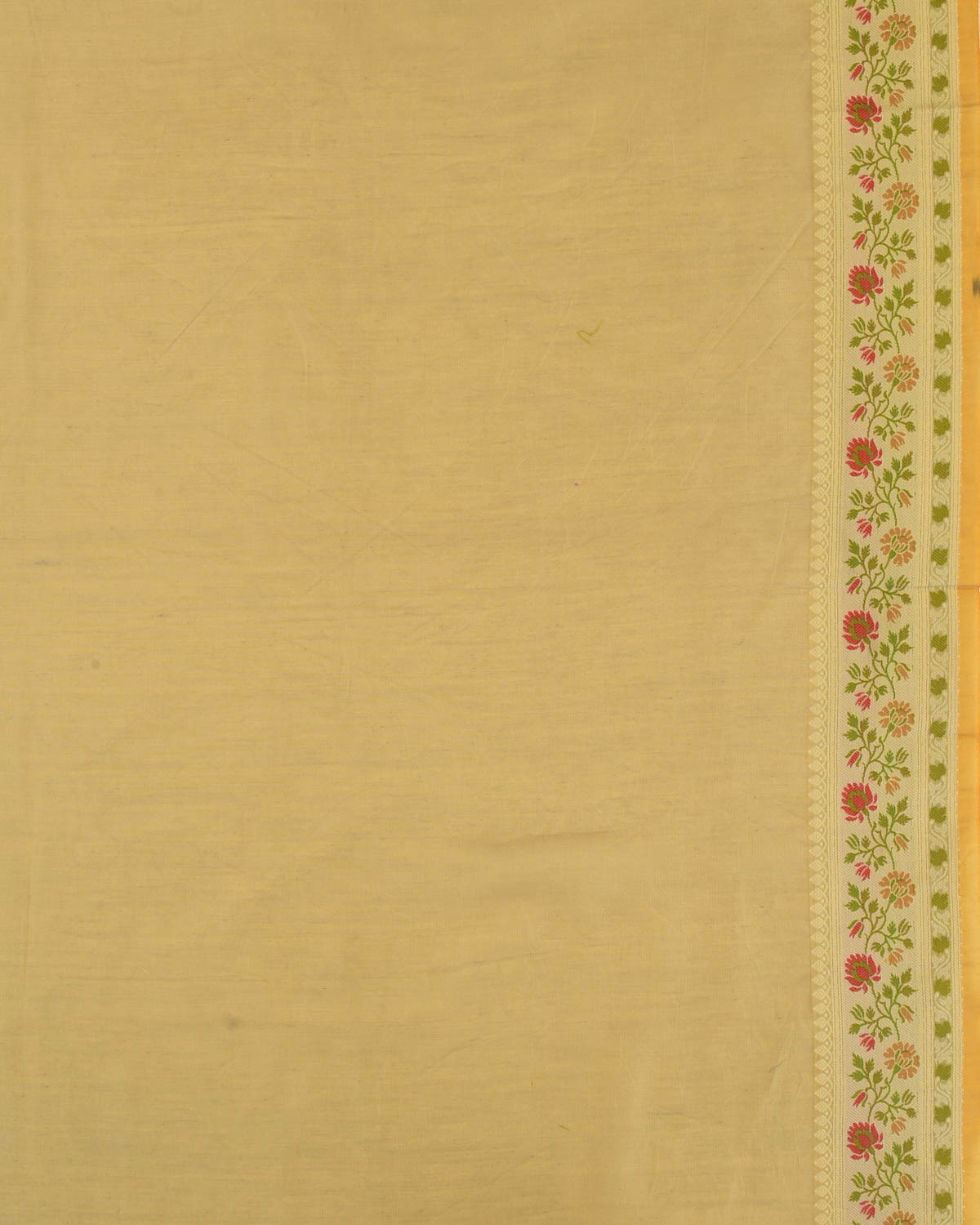 Gray Green Banarasi Resham Jaal Cutwork Brocade Woven Cotton Silk Saree with Meenekari Border Pallu-HolyWeaves