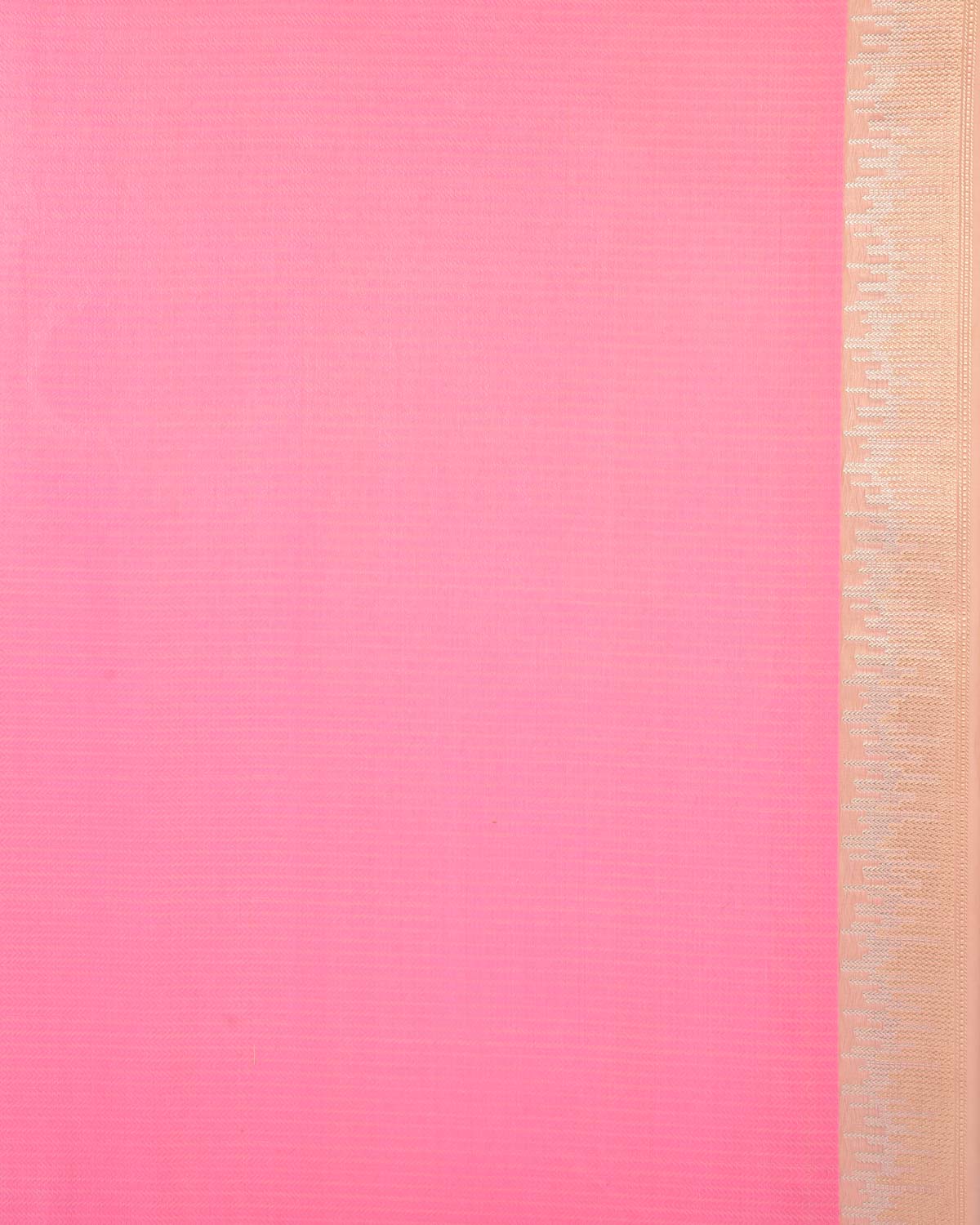 Multi-color Candy Stripes Kadhuan Brocade Handwoven Kora Silk Saree-HolyWeaves