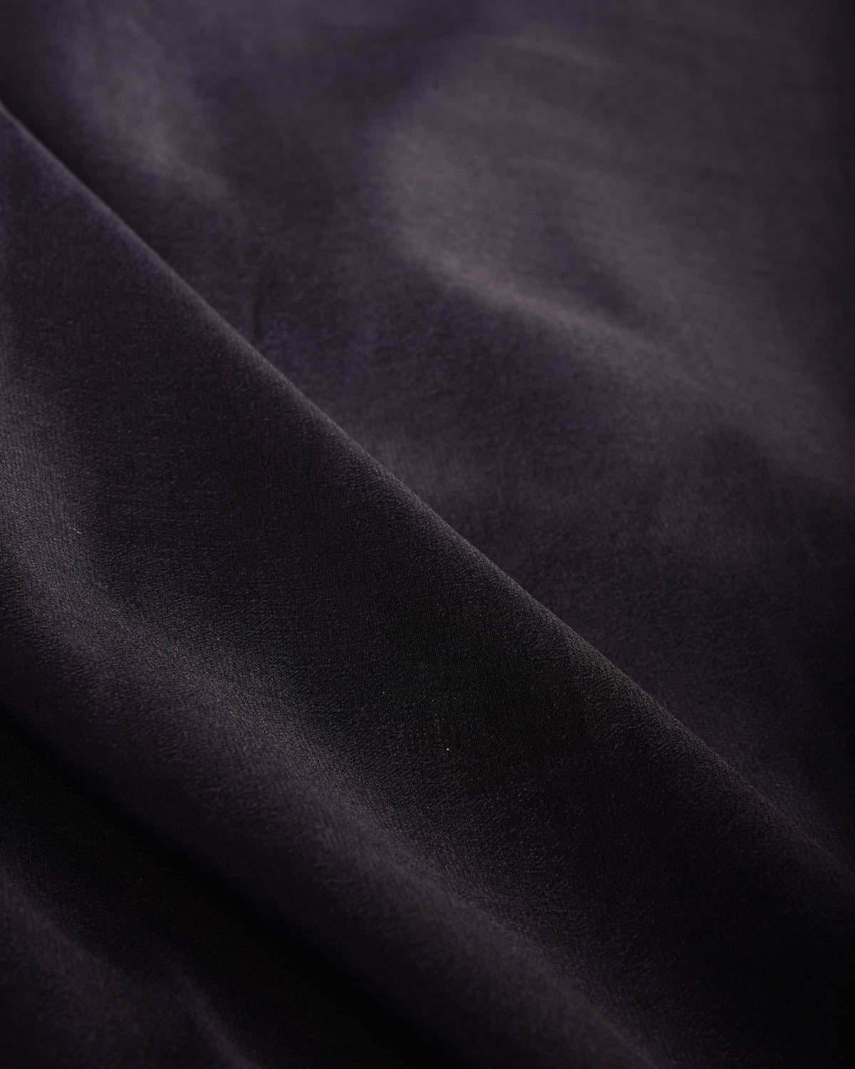 Ombre Gray Black Gold Zari Border Pallu Brocade Woven Khaddi Georgette Banarasi Saree-HolyWeaves