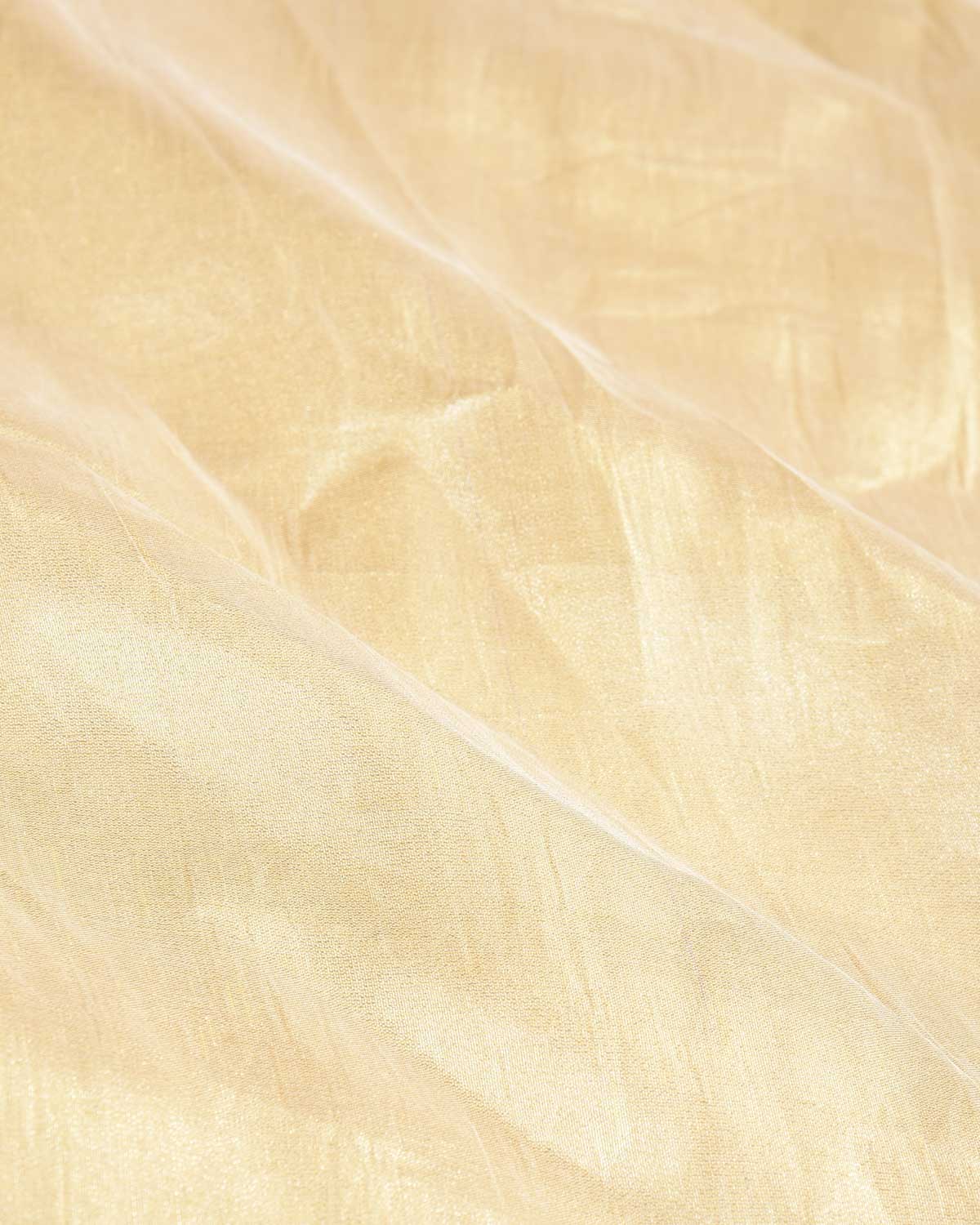 Metallic Gold Brocade Woven Tissue Banarasi Saree-HolyWeaves
