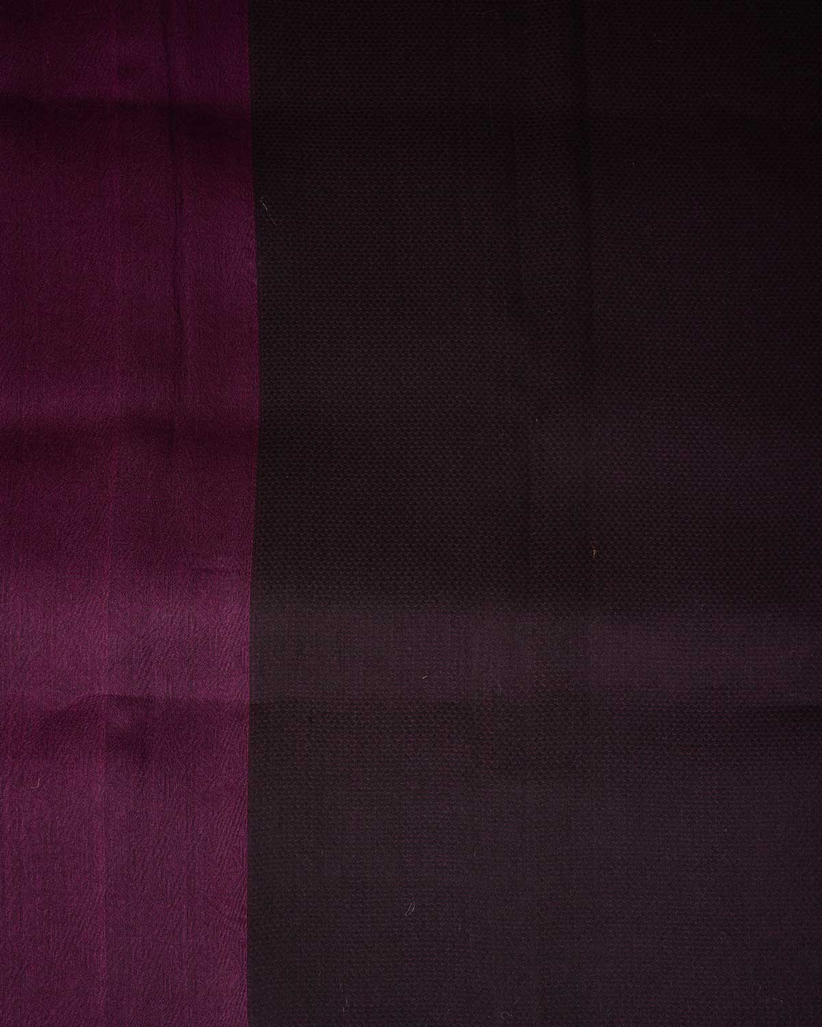 Purple WATERMARK Abstract Geometry Brocade Handwoven Kora Silk Banarasi Saree-HolyWeaves