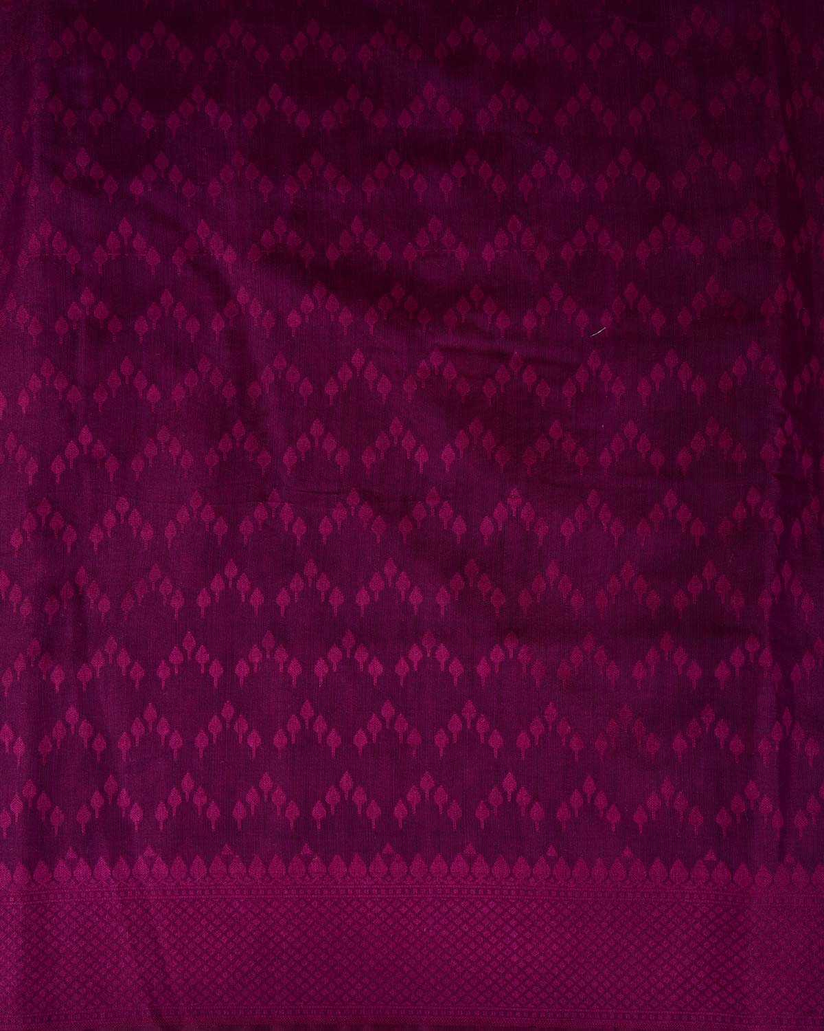 Purple Self Buti Cutwork Brocade Woven Art Cotton Silk Banarasi Saree-HolyWeaves
