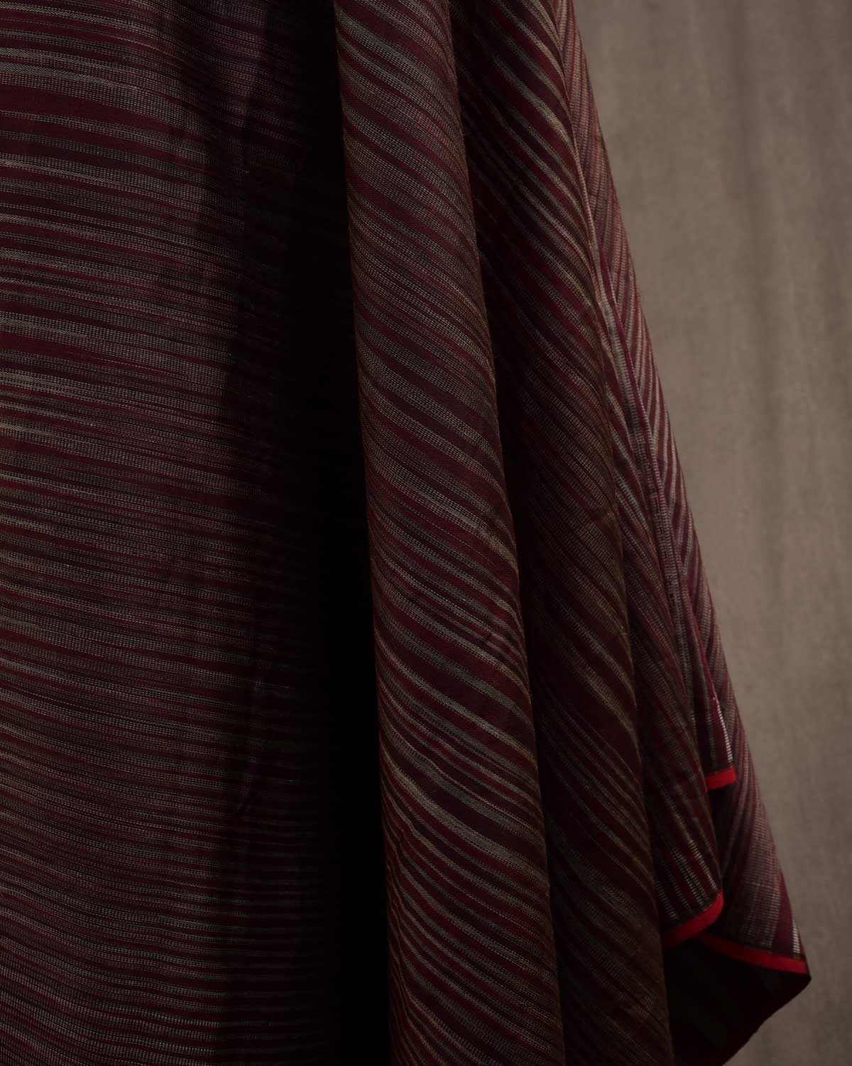 Variegated Mahogany Waterfall Brocade Handwoven Silk Wool Unisex Dress Shawl-HolyWeaves